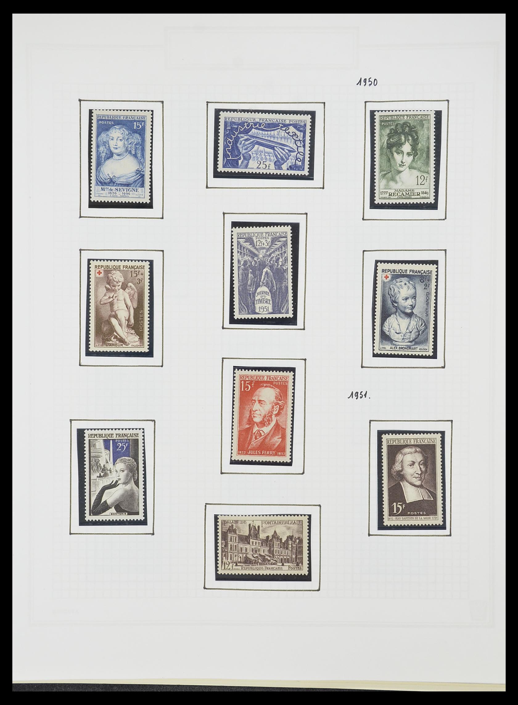 33869 069 - Postzegelverzameling 33869 Frankrijk 1900-1983.