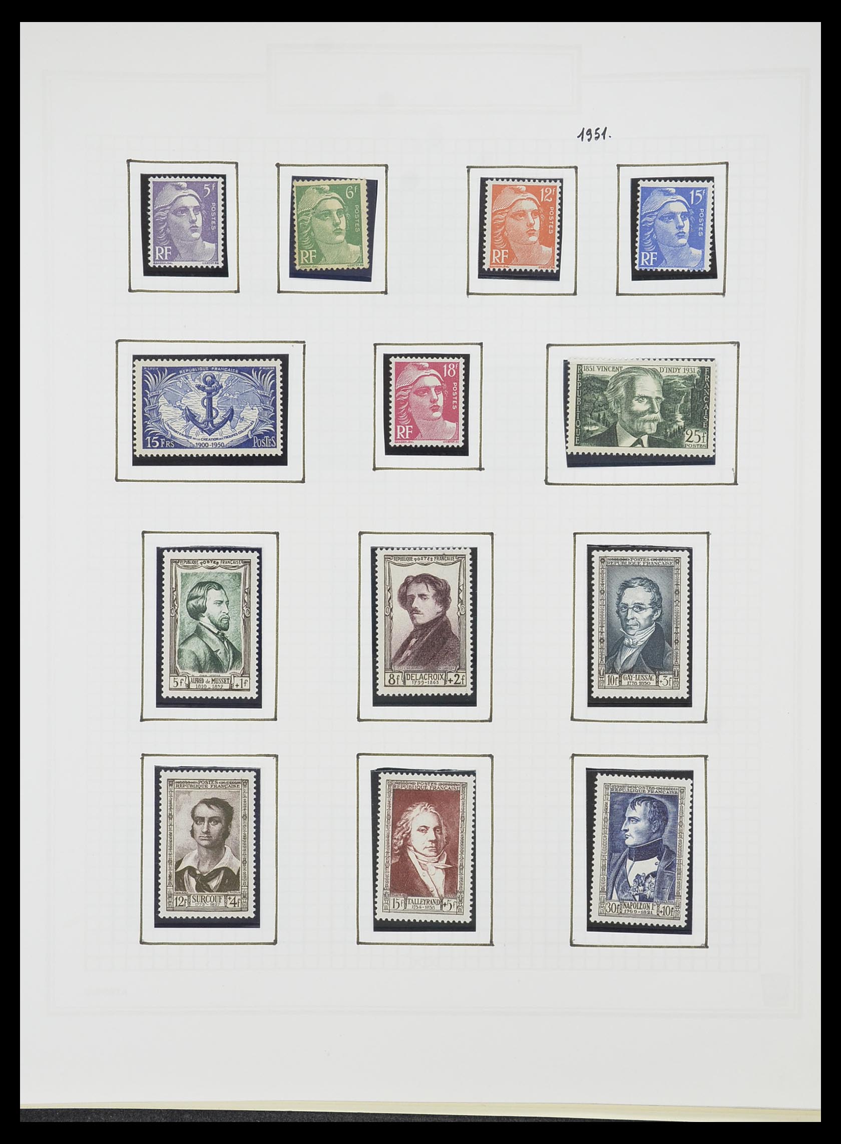 33869 070 - Postzegelverzameling 33869 Frankrijk 1900-1983.