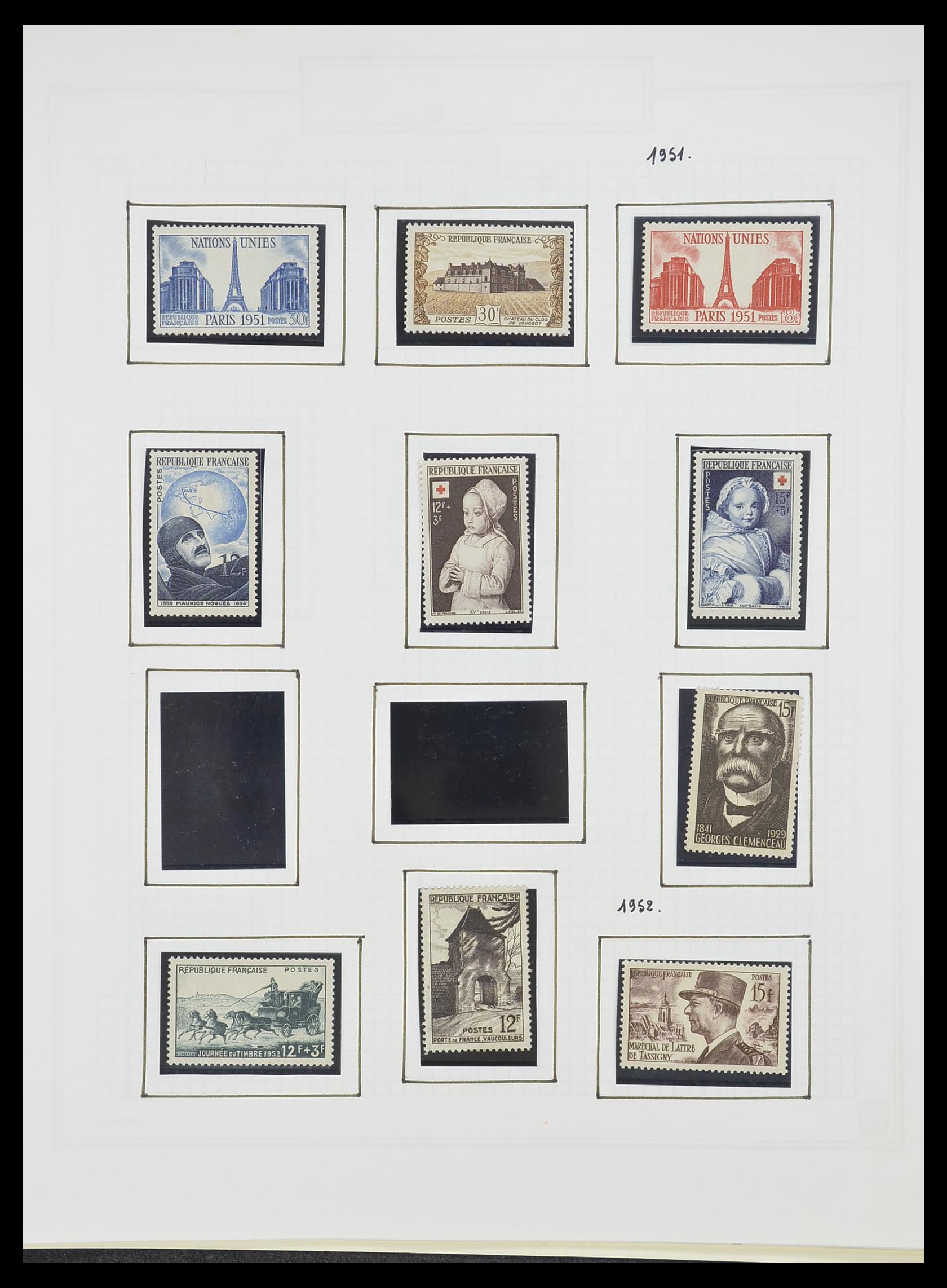33869 072 - Postzegelverzameling 33869 Frankrijk 1900-1983.