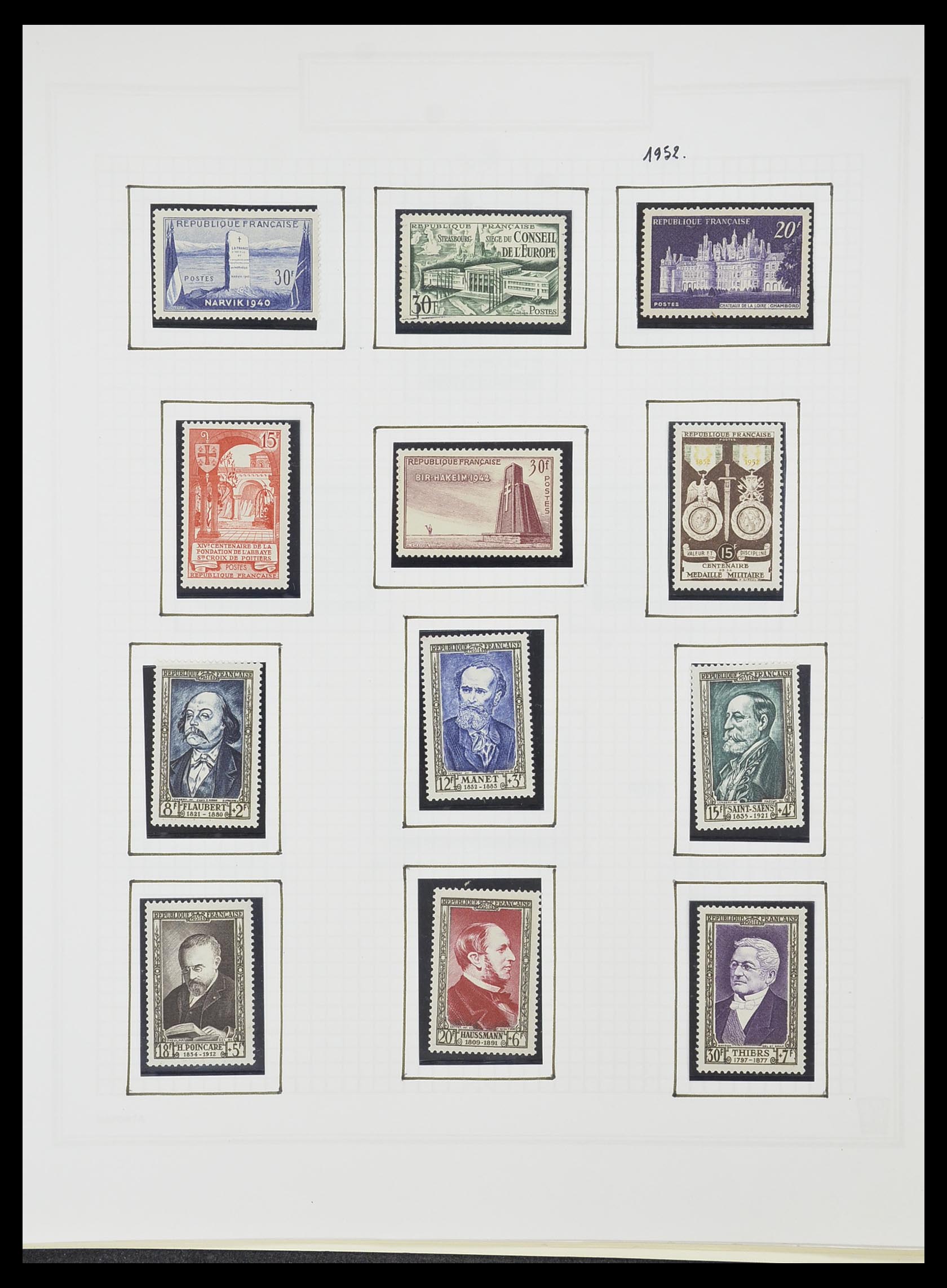 33869 073 - Postzegelverzameling 33869 Frankrijk 1900-1983.