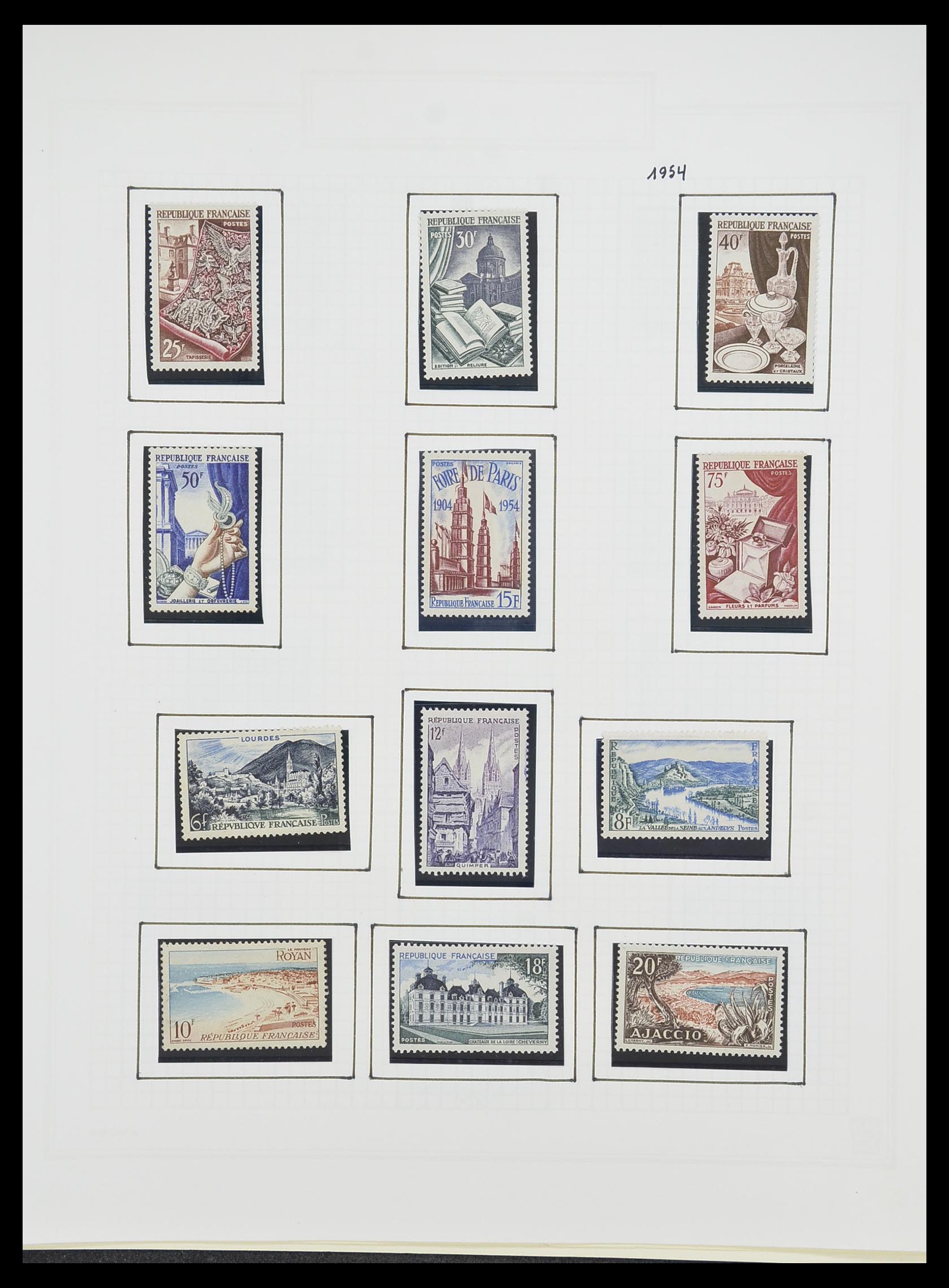 33869 078 - Postzegelverzameling 33869 Frankrijk 1900-1983.
