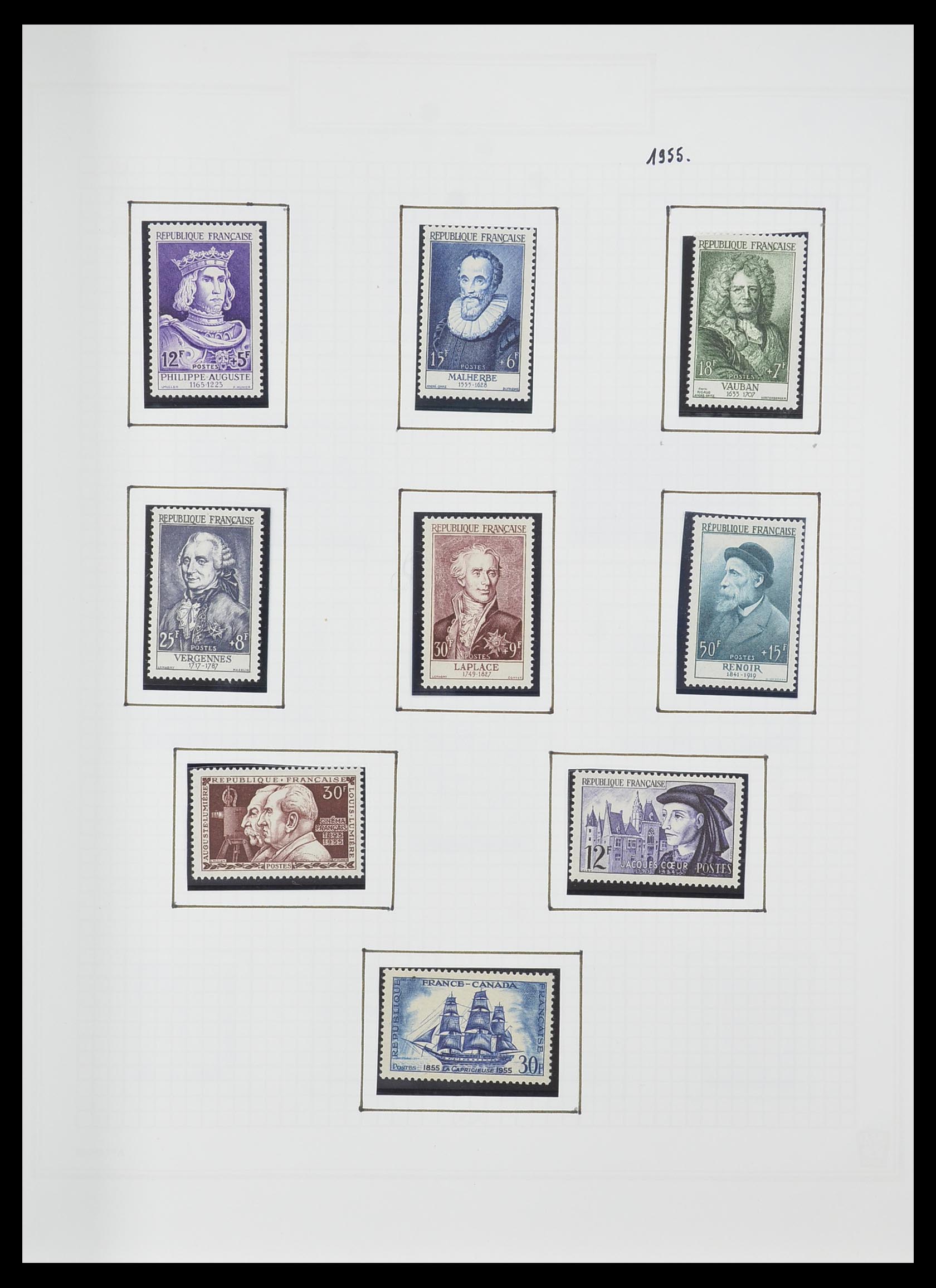 33869 083 - Postzegelverzameling 33869 Frankrijk 1900-1983.