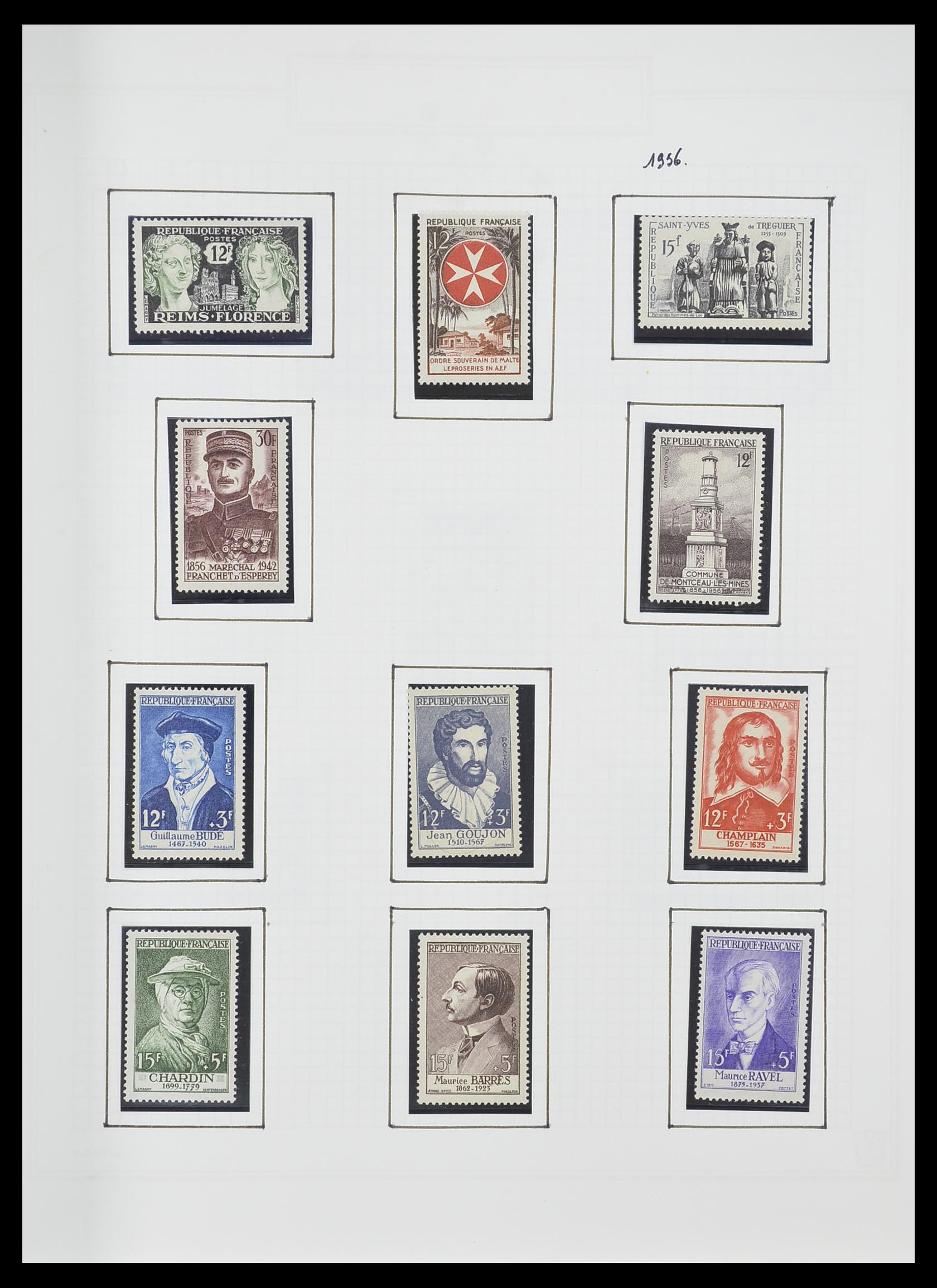 33869 086 - Postzegelverzameling 33869 Frankrijk 1900-1983.