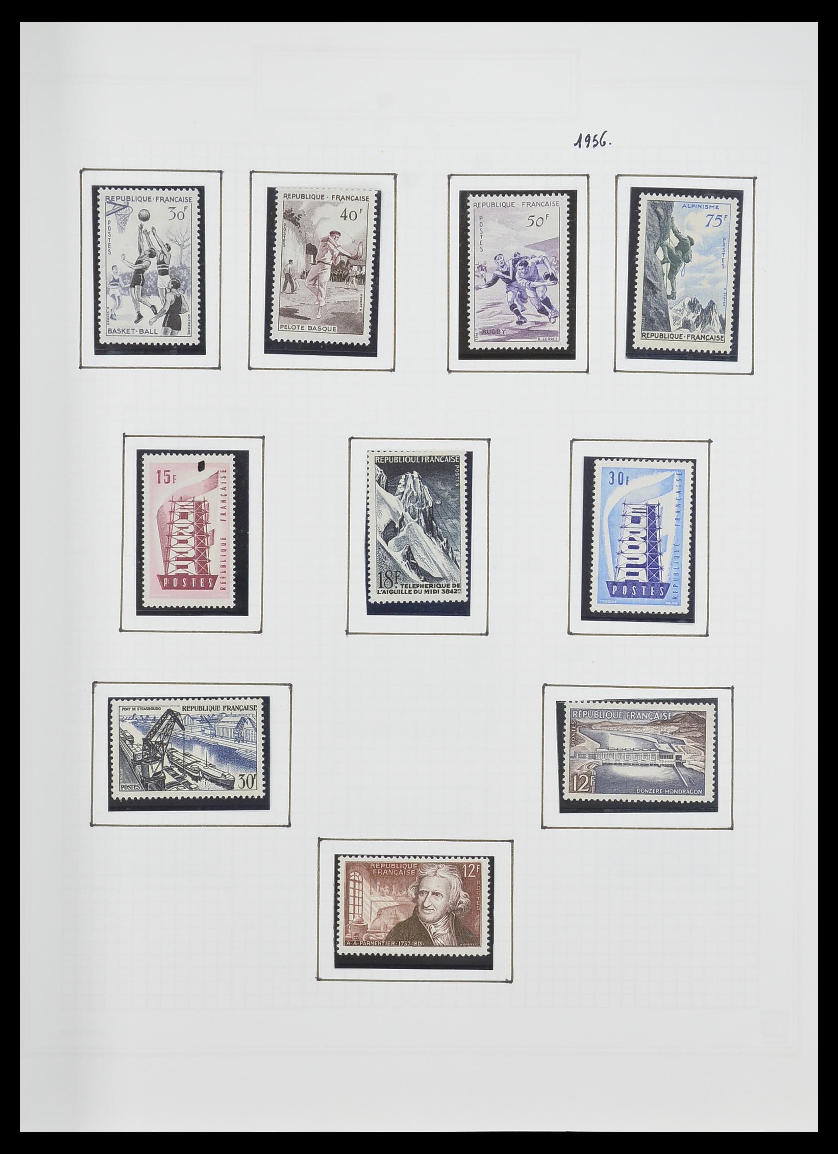 33869 087 - Postzegelverzameling 33869 Frankrijk 1900-1983.