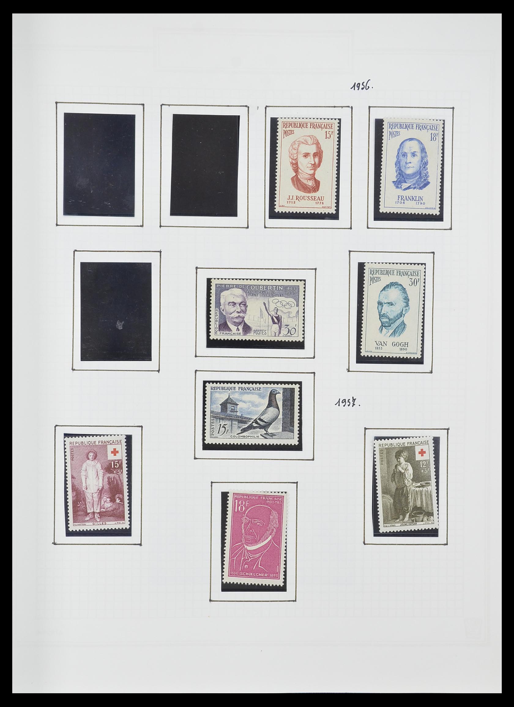 33869 088 - Postzegelverzameling 33869 Frankrijk 1900-1983.