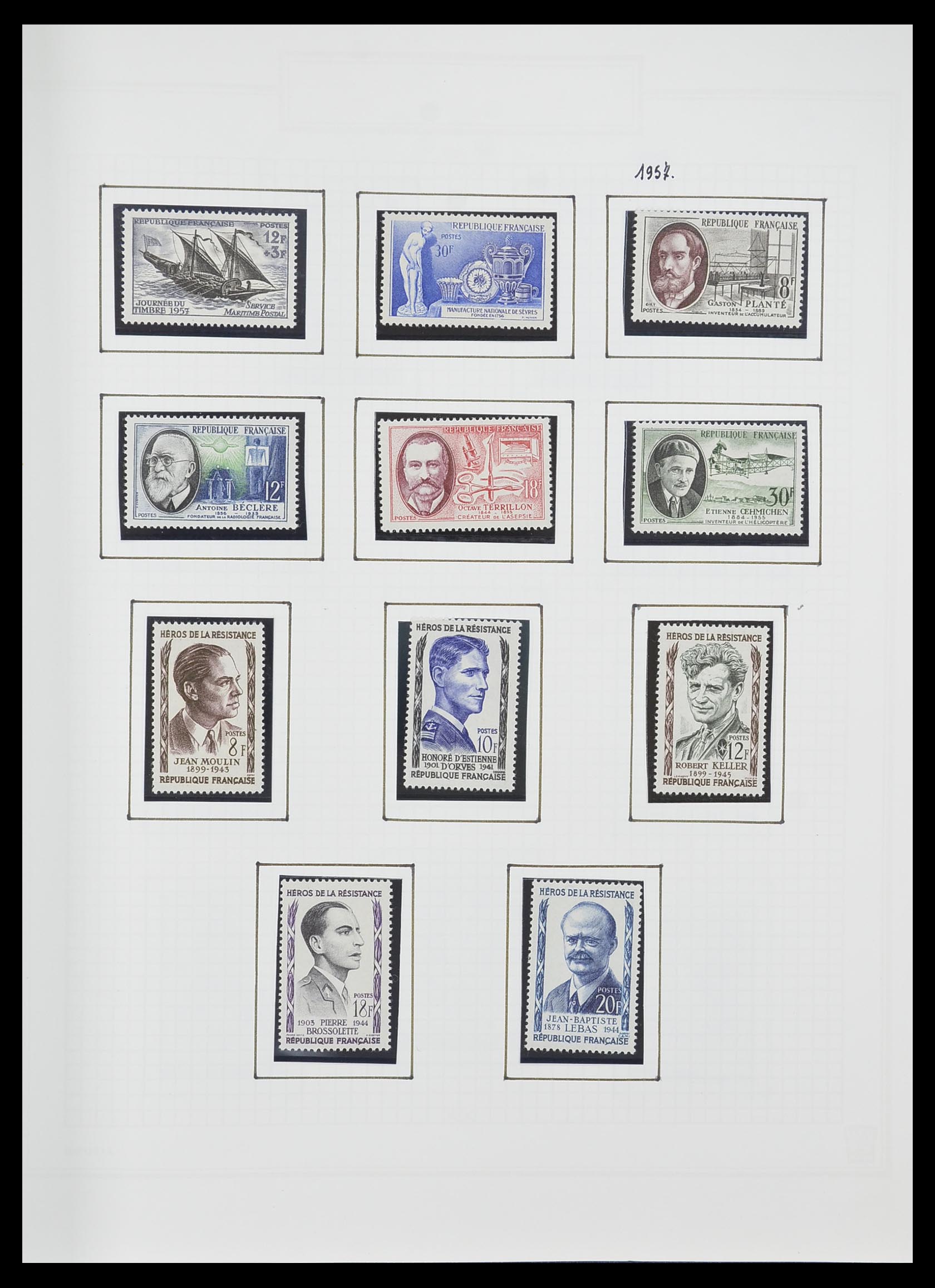 33869 089 - Postzegelverzameling 33869 Frankrijk 1900-1983.