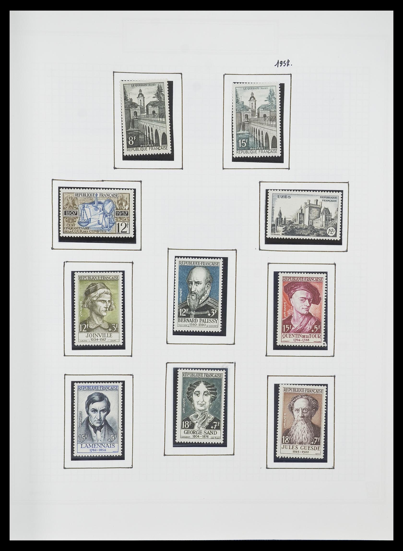 33869 090 - Postzegelverzameling 33869 Frankrijk 1900-1983.