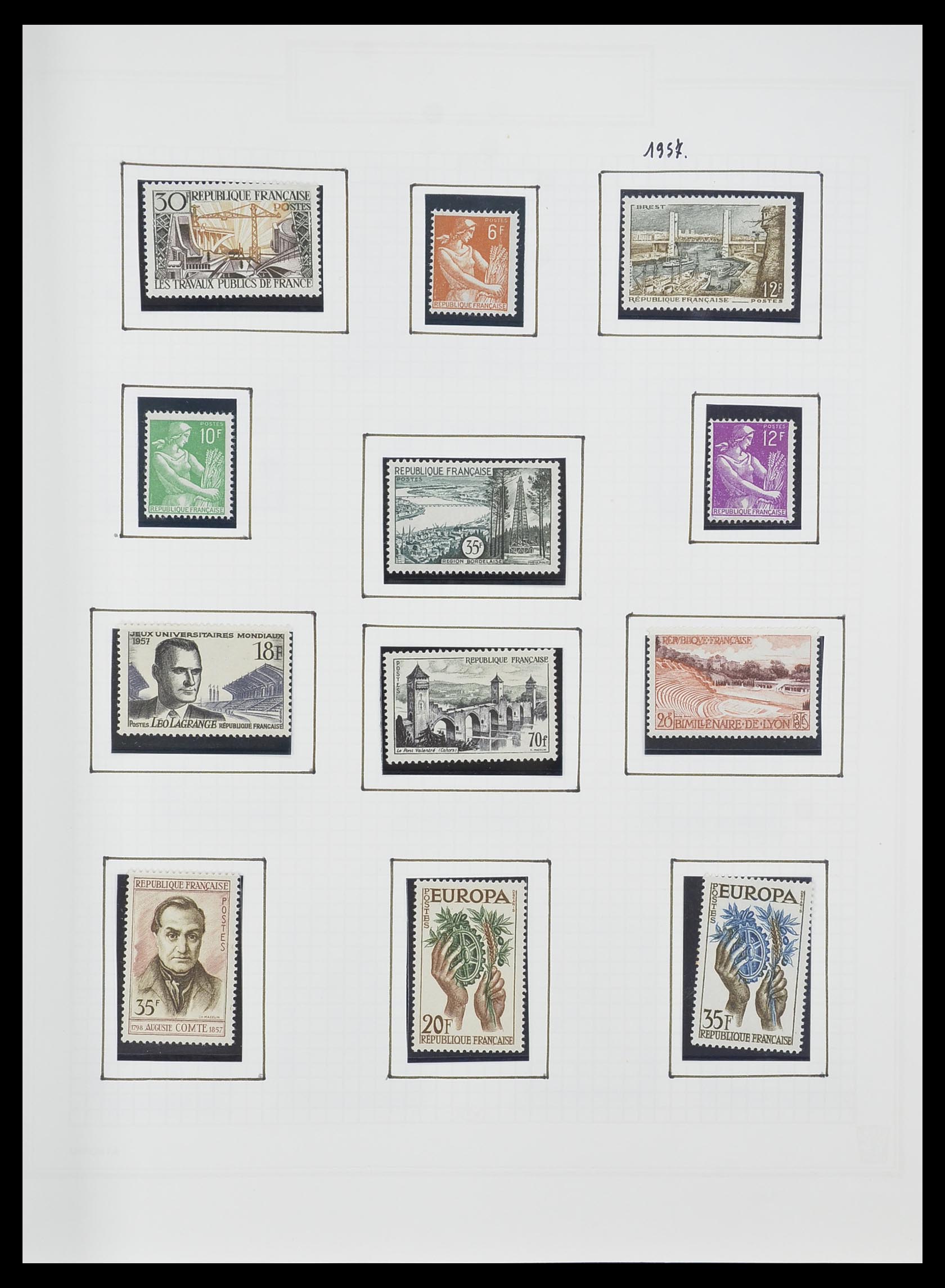 33869 091 - Postzegelverzameling 33869 Frankrijk 1900-1983.