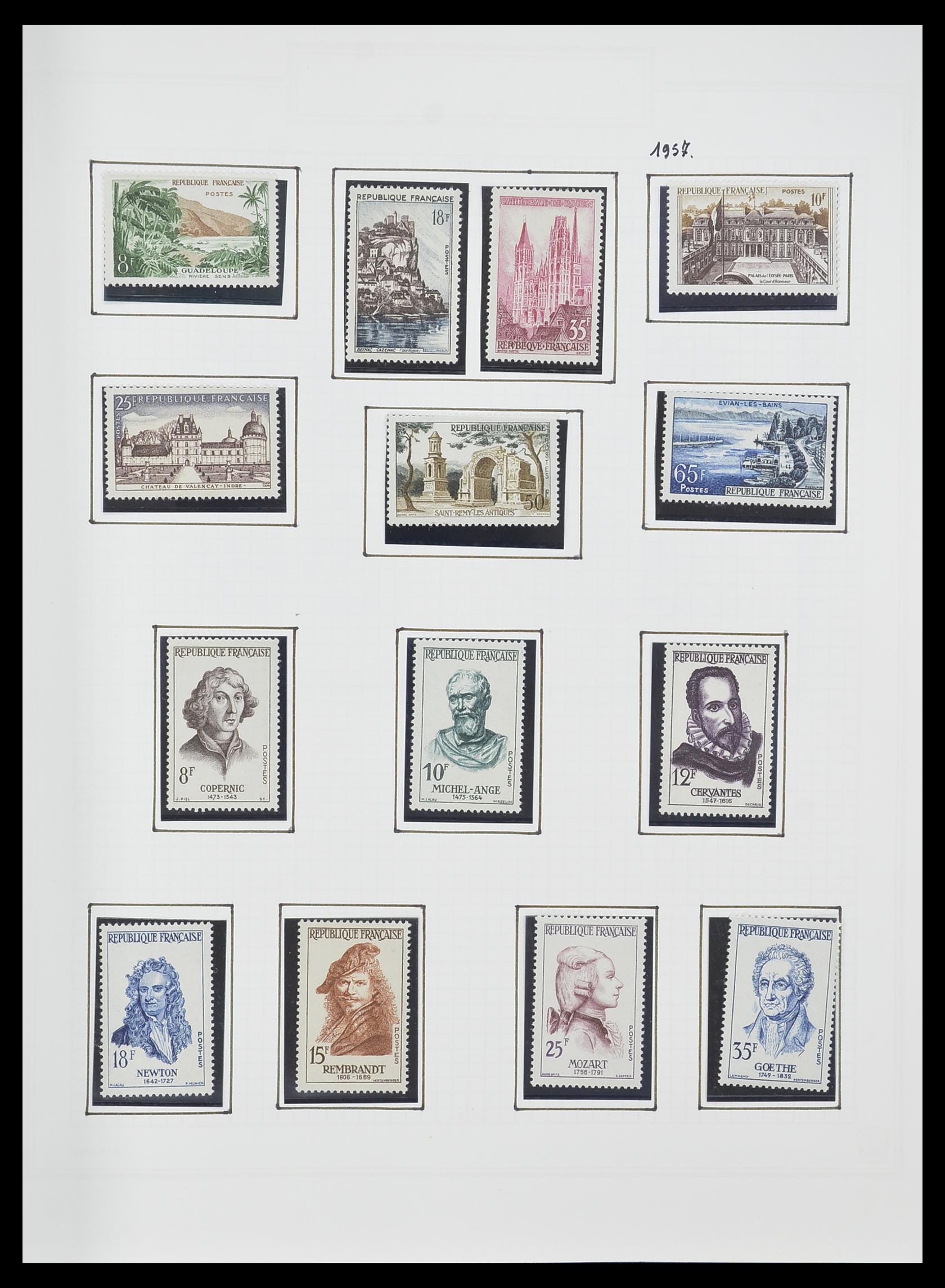 33869 092 - Postzegelverzameling 33869 Frankrijk 1900-1983.