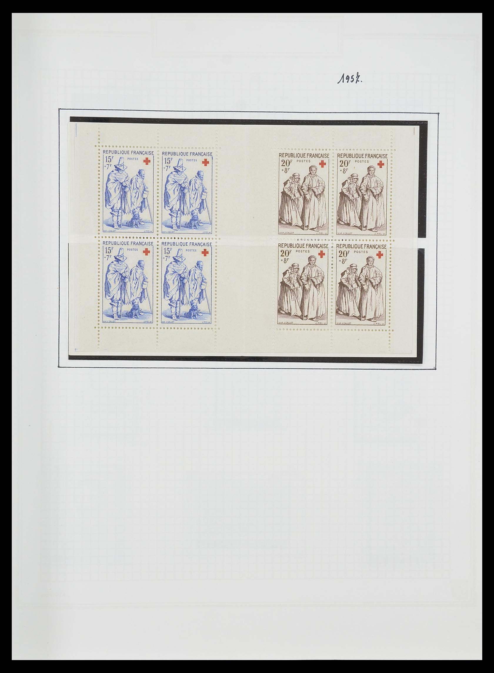 33869 093 - Postzegelverzameling 33869 Frankrijk 1900-1983.
