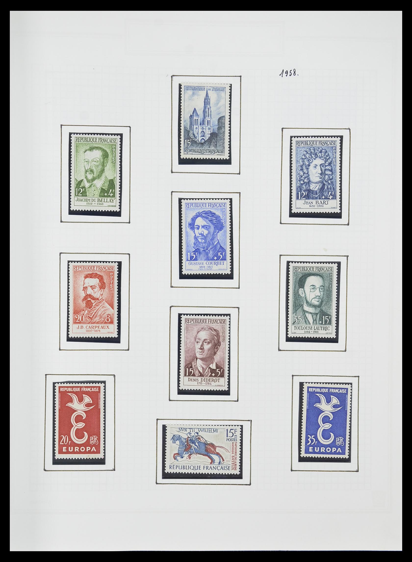 33869 096 - Postzegelverzameling 33869 Frankrijk 1900-1983.