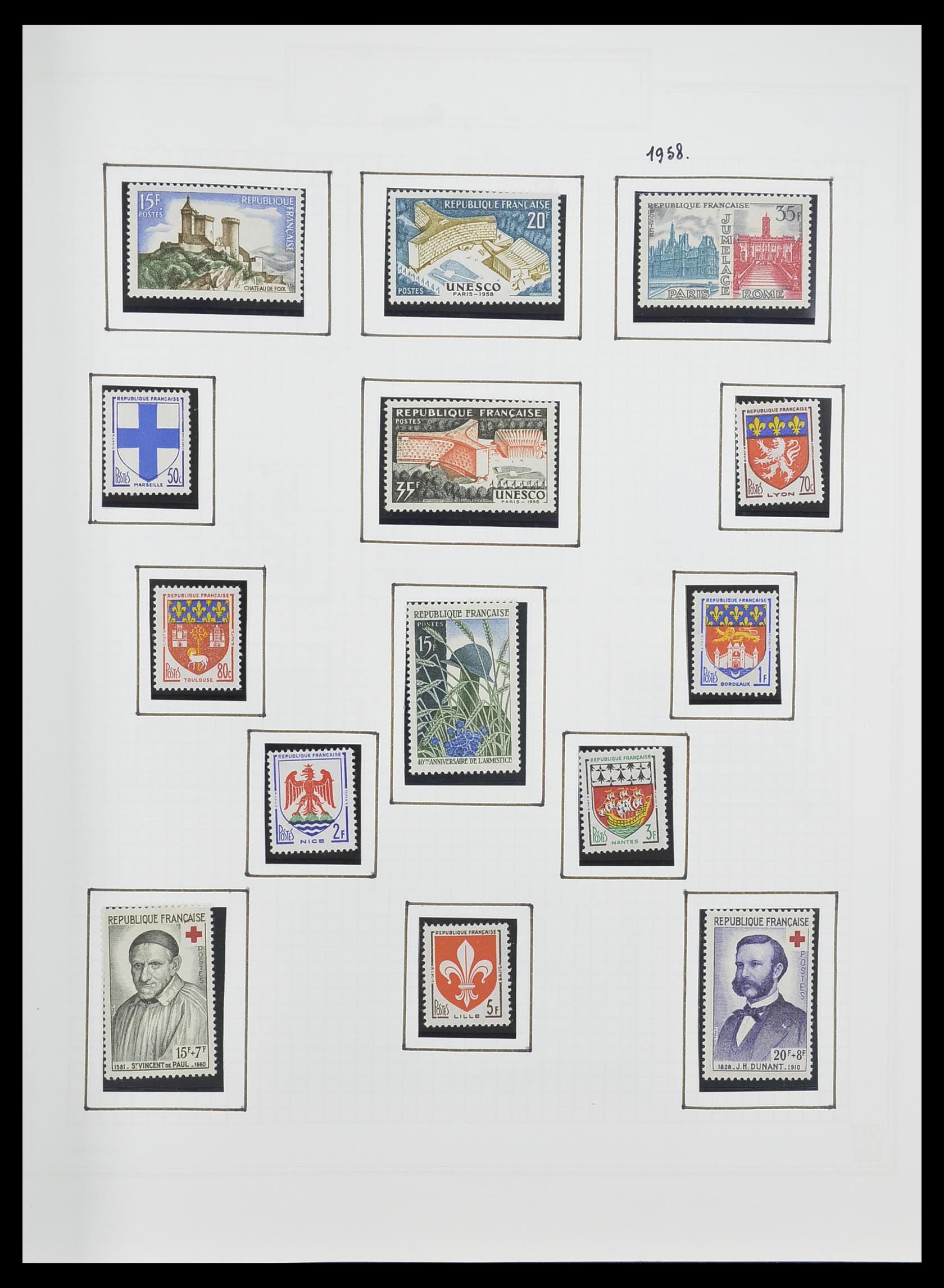 33869 097 - Postzegelverzameling 33869 Frankrijk 1900-1983.