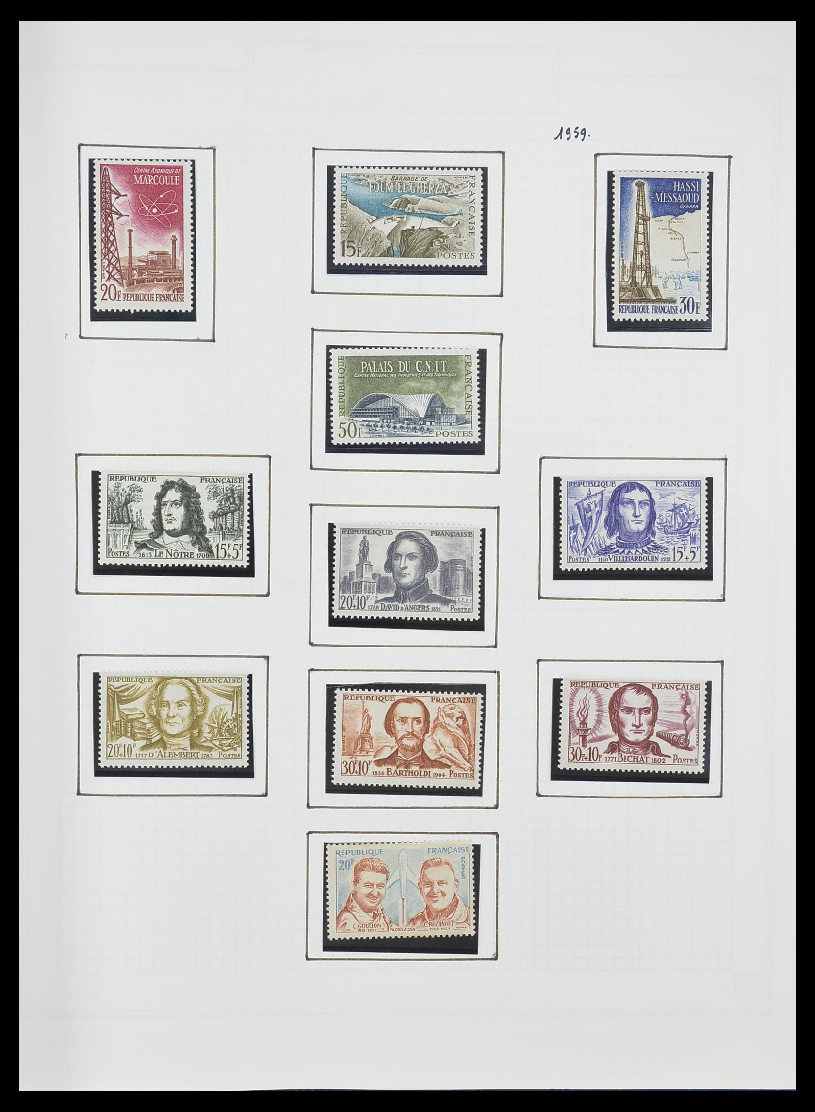 33869 099 - Postzegelverzameling 33869 Frankrijk 1900-1983.