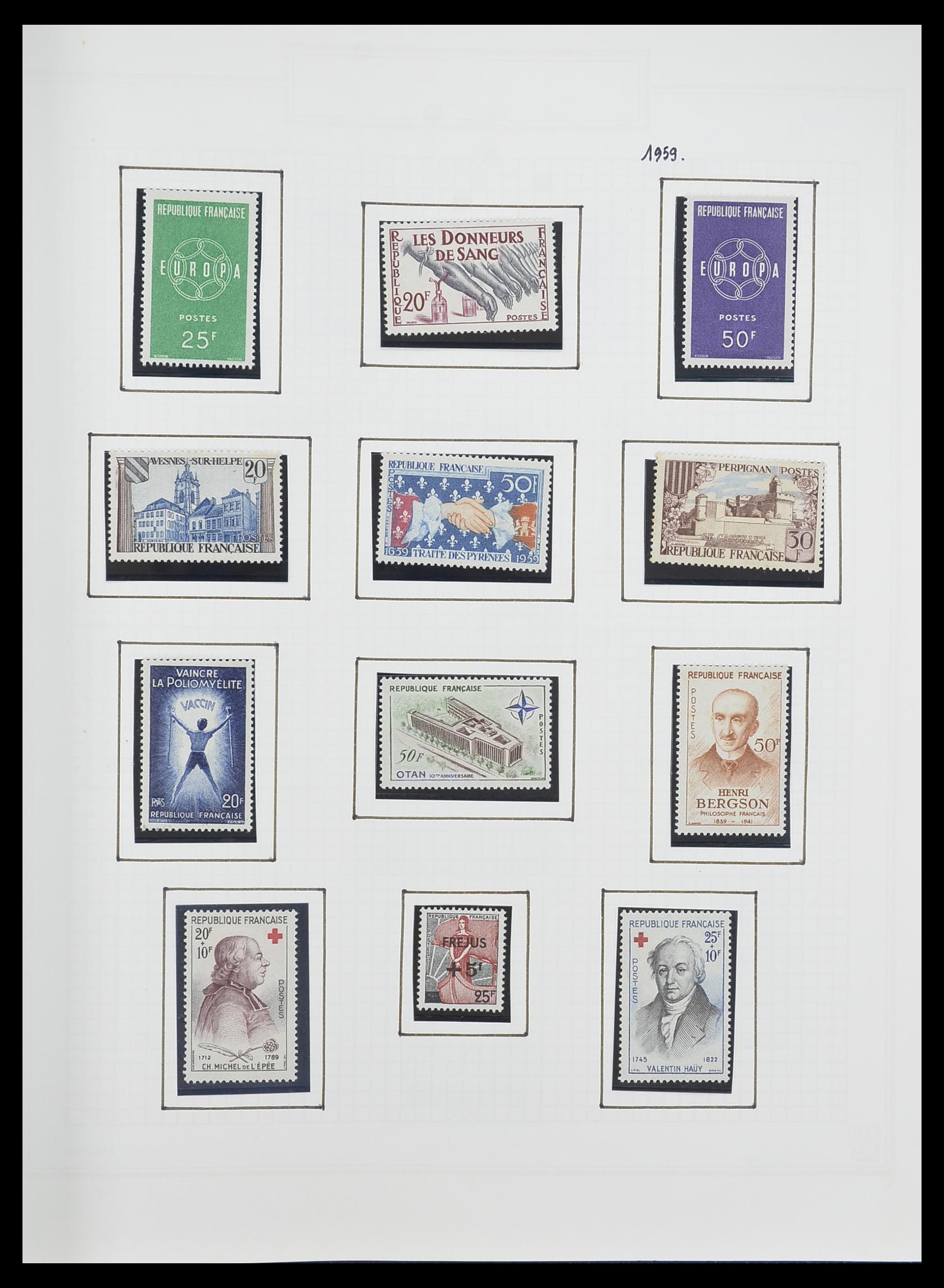 33869 101 - Postzegelverzameling 33869 Frankrijk 1900-1983.