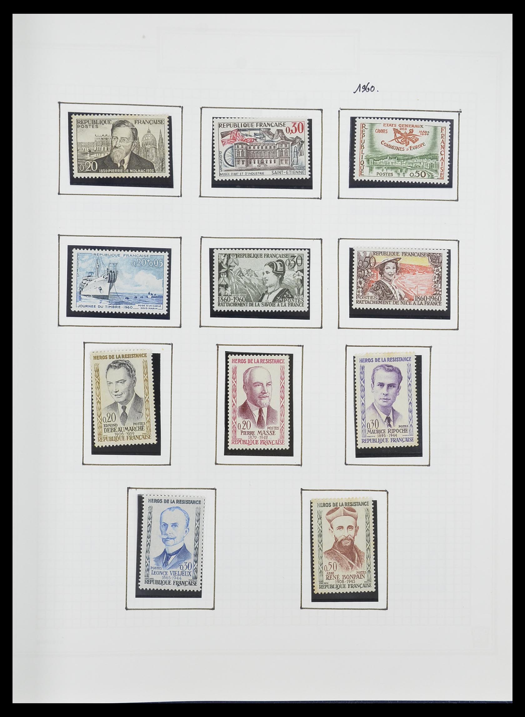 33869 103 - Postzegelverzameling 33869 Frankrijk 1900-1983.