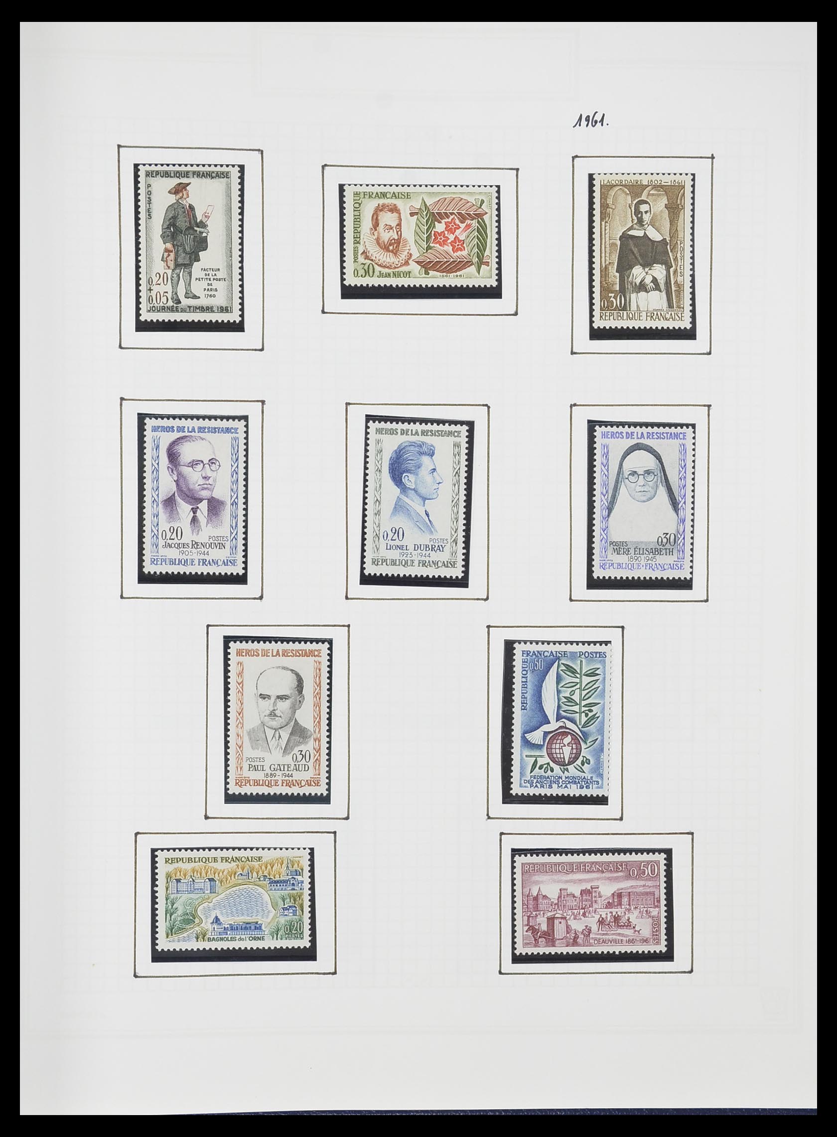 33869 107 - Postzegelverzameling 33869 Frankrijk 1900-1983.
