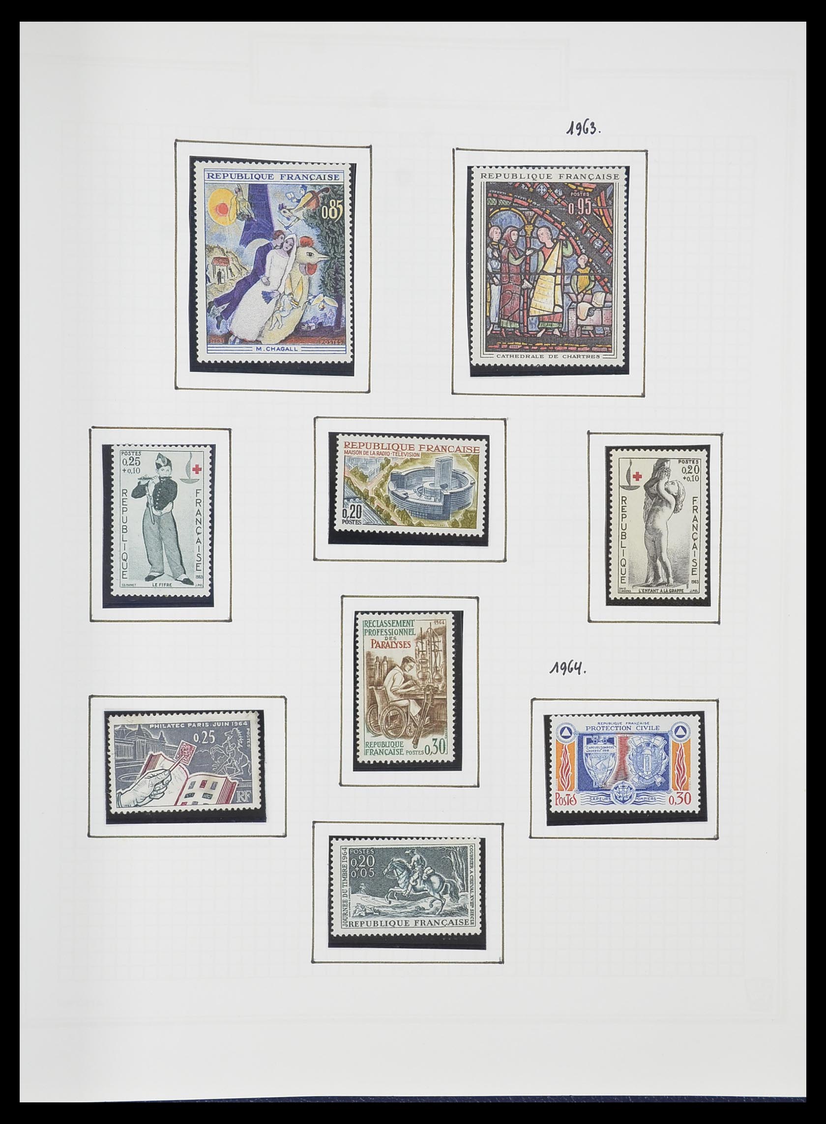 33869 118 - Postzegelverzameling 33869 Frankrijk 1900-1983.