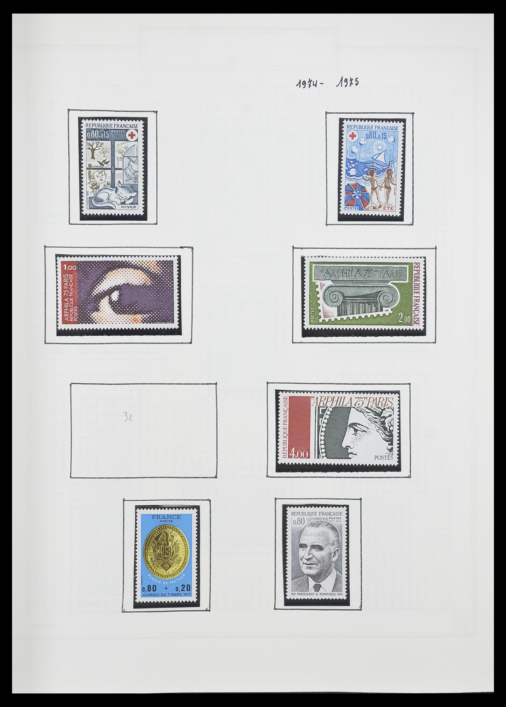 33869 164 - Postzegelverzameling 33869 Frankrijk 1900-1983.