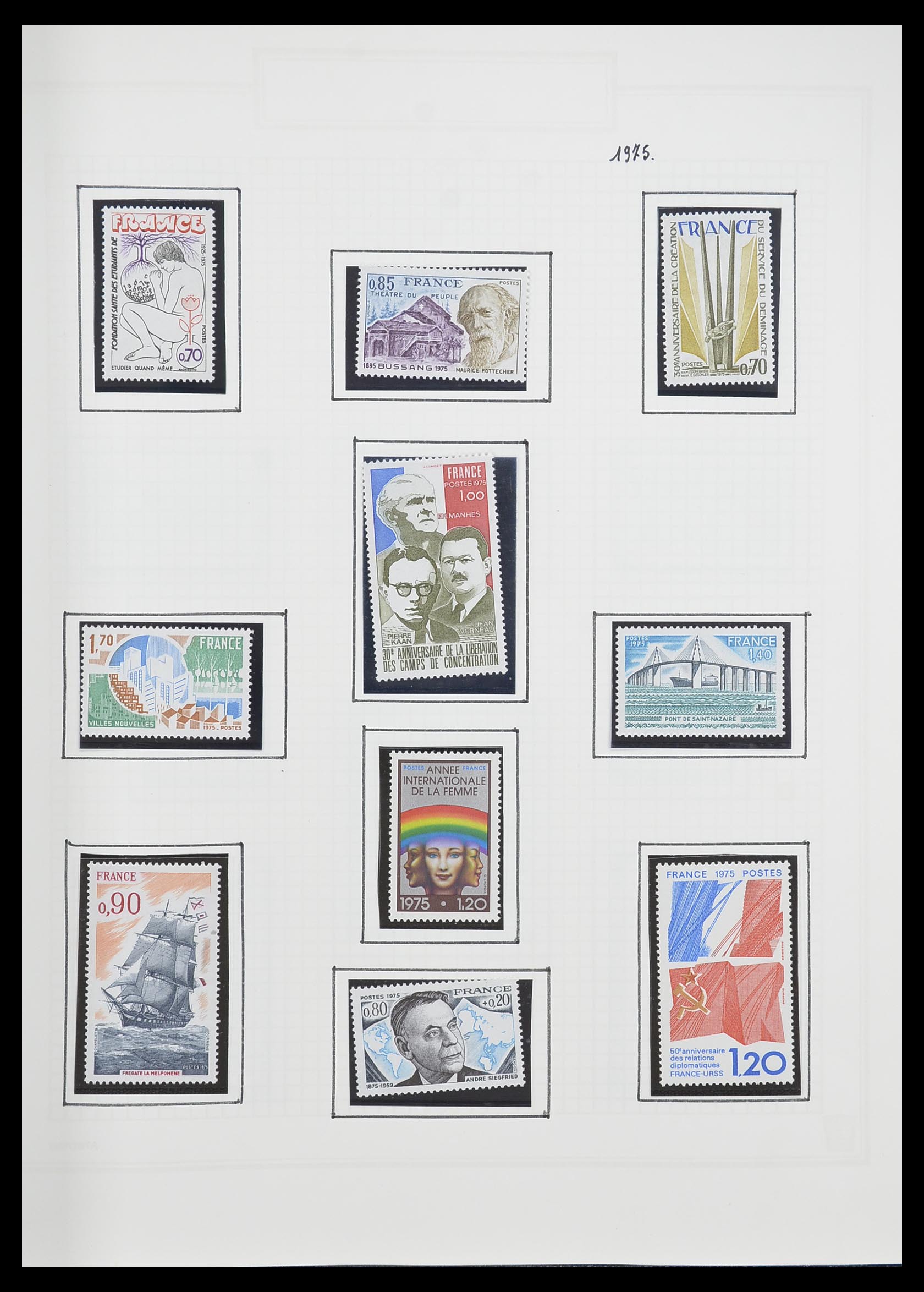 33869 166 - Postzegelverzameling 33869 Frankrijk 1900-1983.