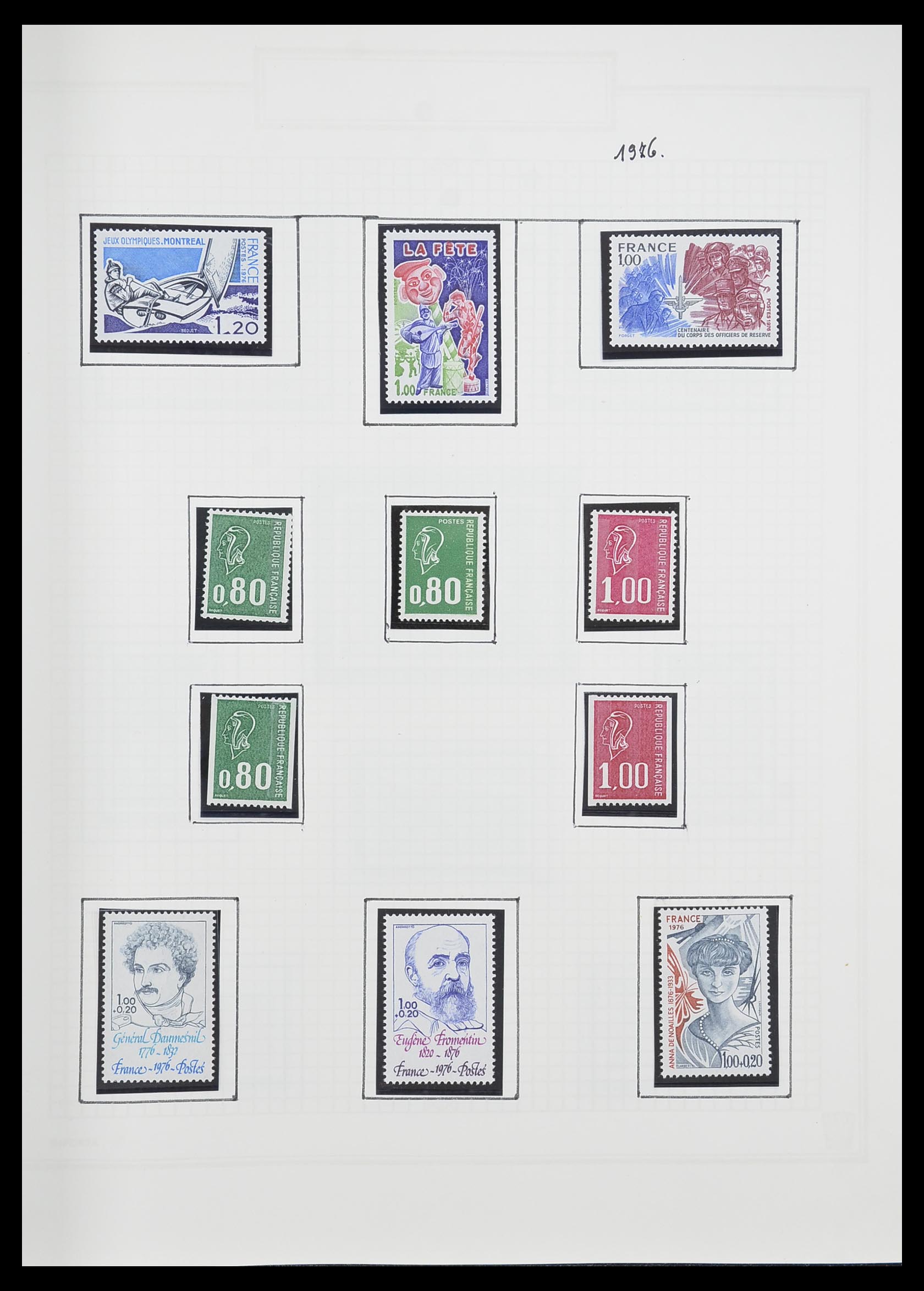 33869 170 - Postzegelverzameling 33869 Frankrijk 1900-1983.