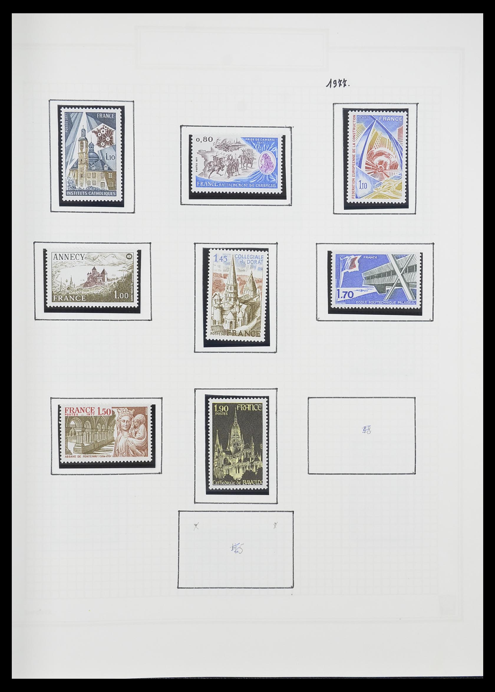 33869 175 - Postzegelverzameling 33869 Frankrijk 1900-1983.