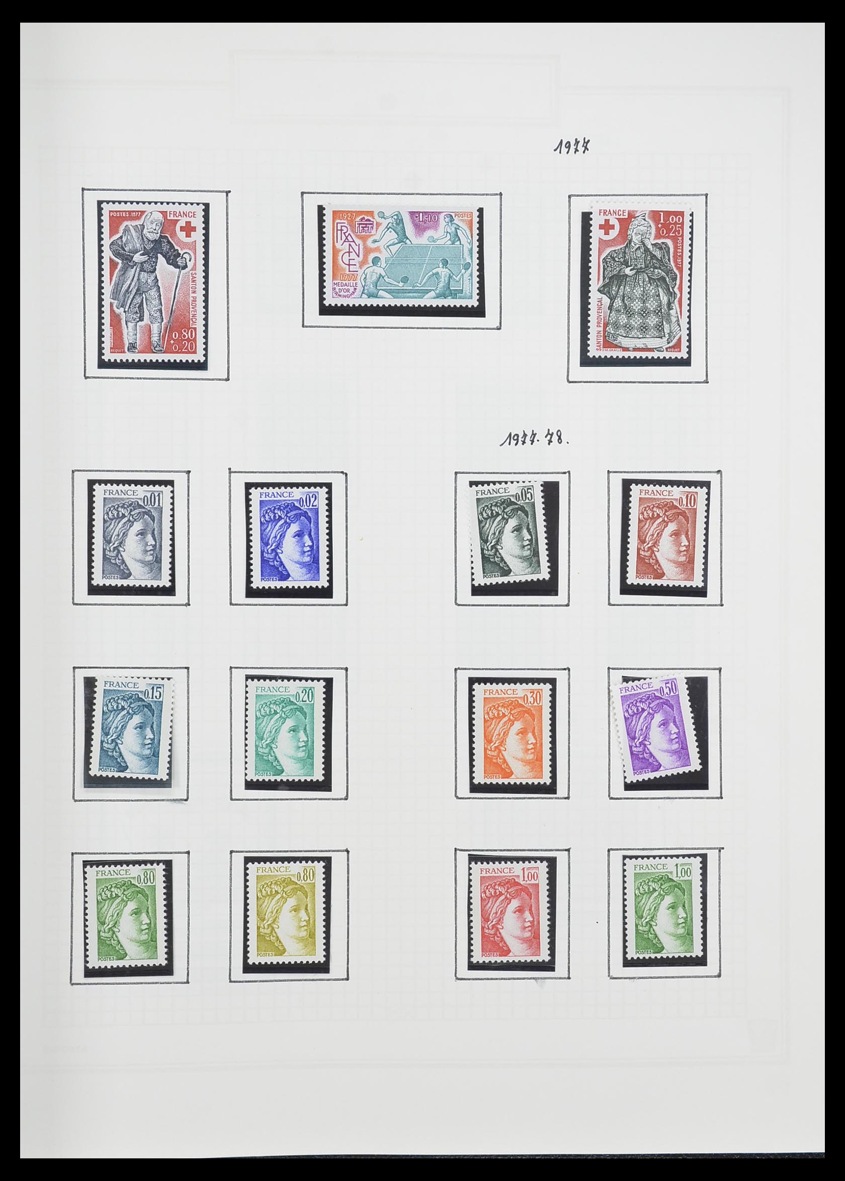 33869 178 - Postzegelverzameling 33869 Frankrijk 1900-1983.