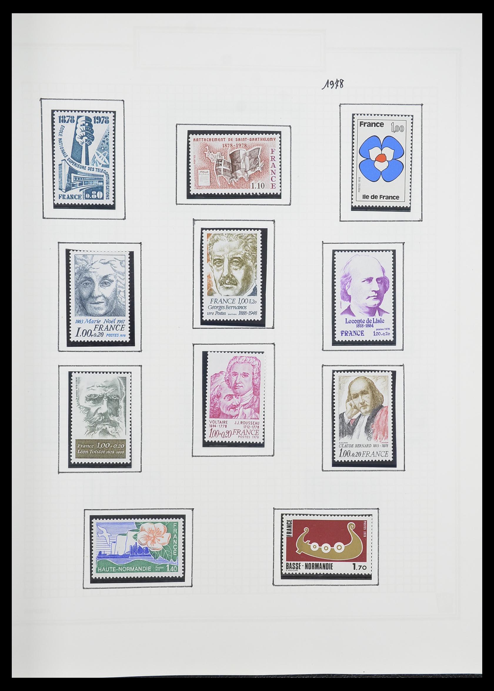 33869 180 - Postzegelverzameling 33869 Frankrijk 1900-1983.