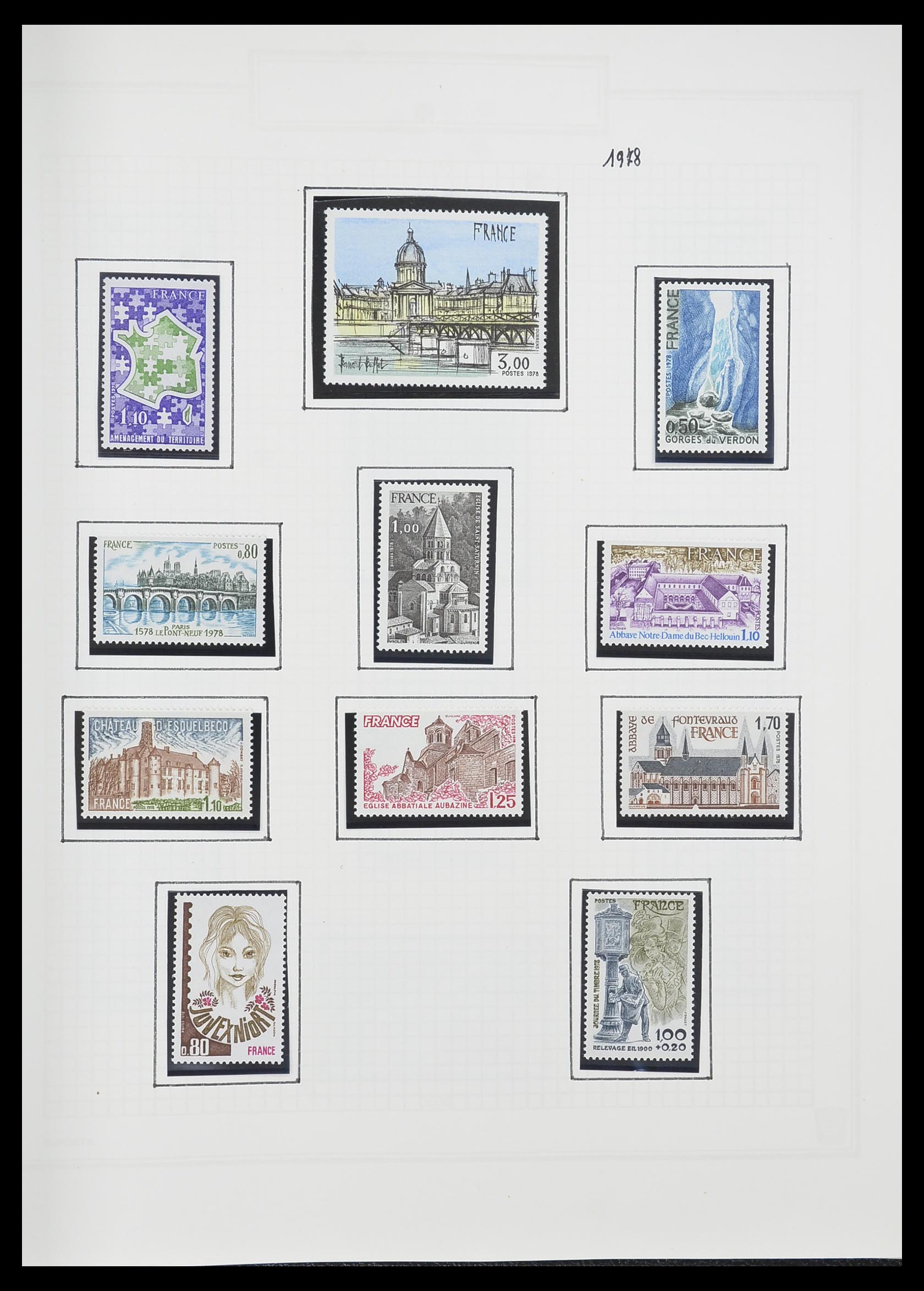33869 181 - Postzegelverzameling 33869 Frankrijk 1900-1983.