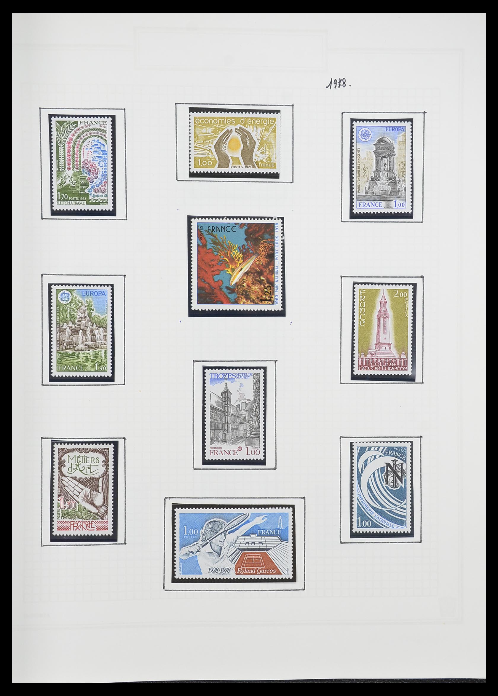 33869 182 - Postzegelverzameling 33869 Frankrijk 1900-1983.