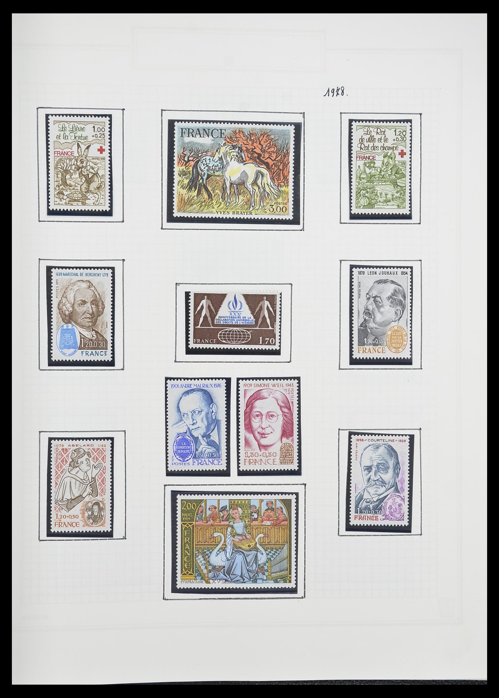 33869 184 - Postzegelverzameling 33869 Frankrijk 1900-1983.