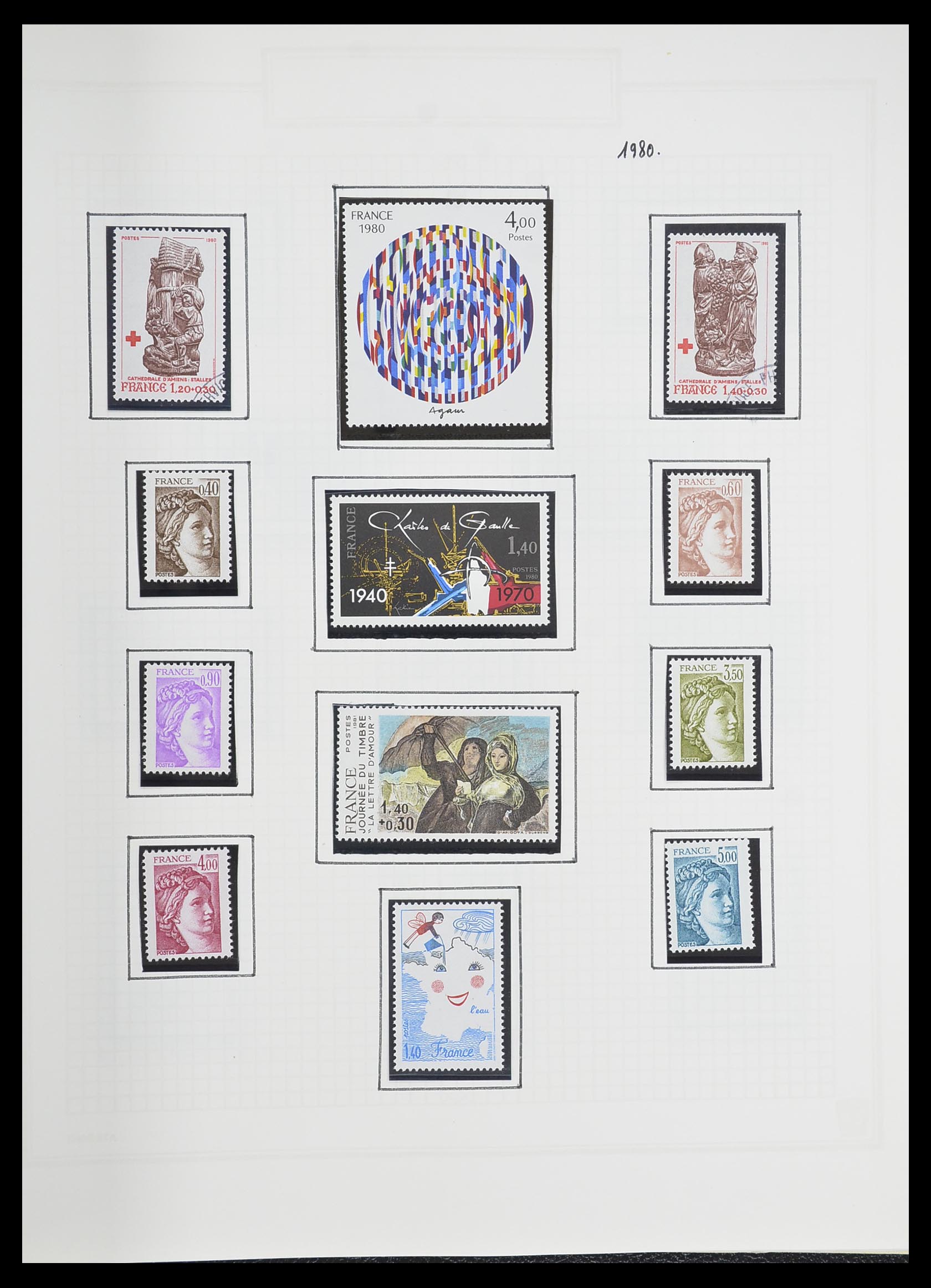 33869 193 - Postzegelverzameling 33869 Frankrijk 1900-1983.