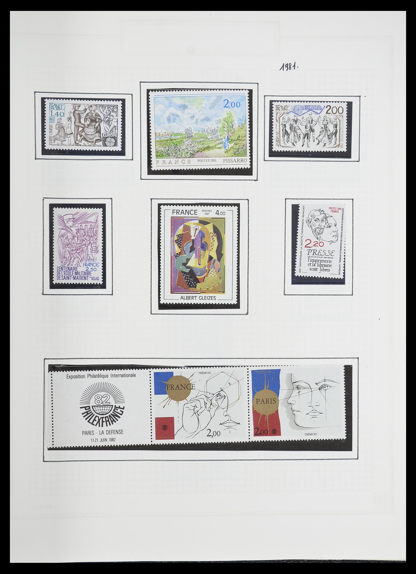 33869 195 - Postzegelverzameling 33869 Frankrijk 1900-1983.