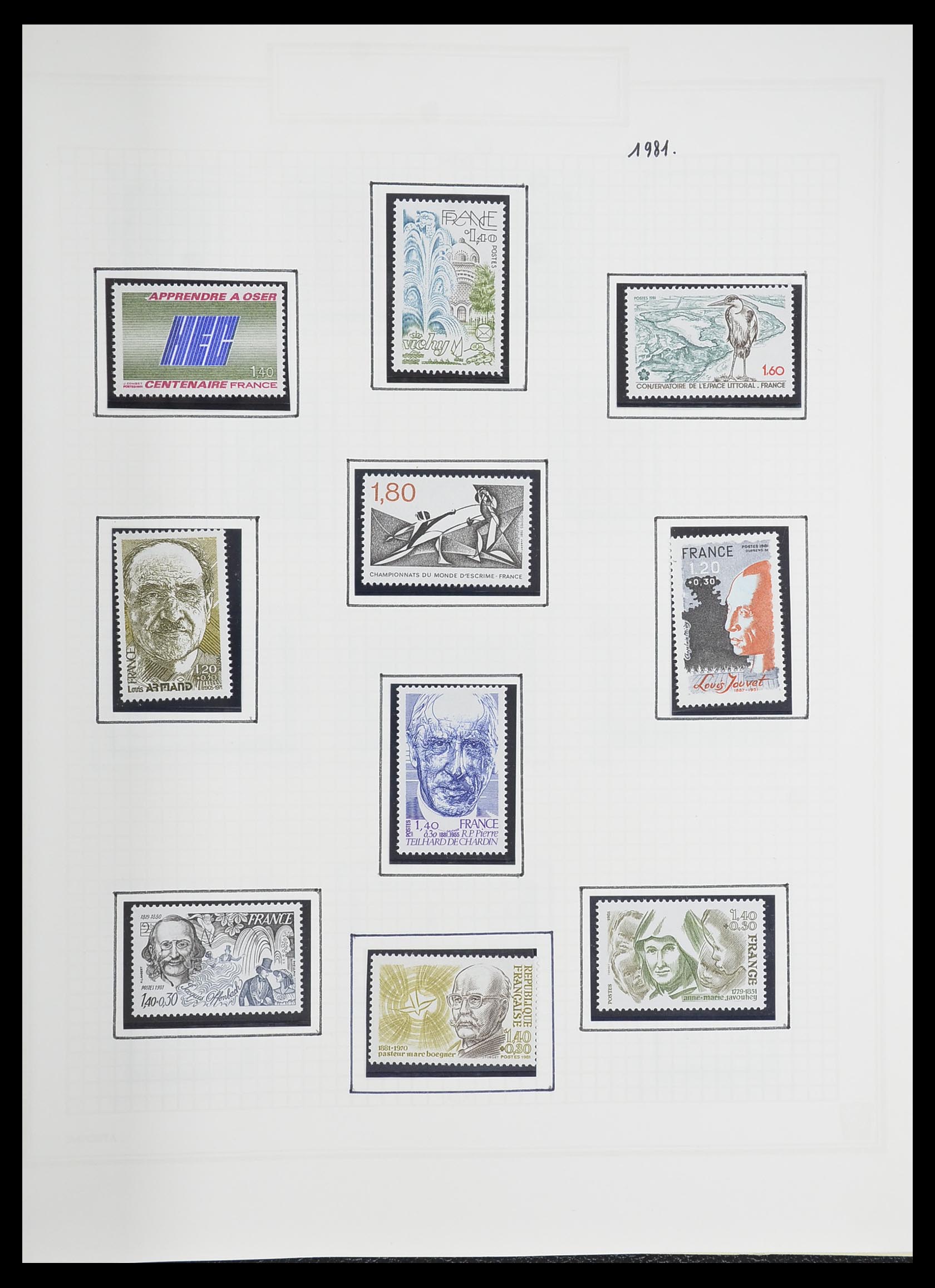 33869 196 - Postzegelverzameling 33869 Frankrijk 1900-1983.