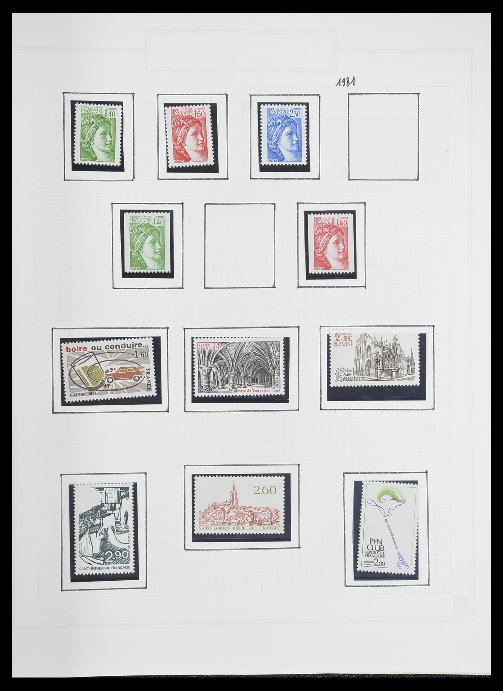 33869 197 - Postzegelverzameling 33869 Frankrijk 1900-1983.
