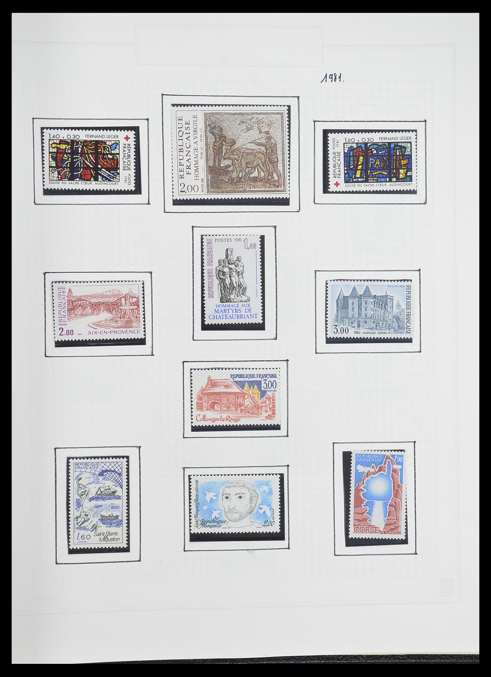 33869 199 - Postzegelverzameling 33869 Frankrijk 1900-1983.