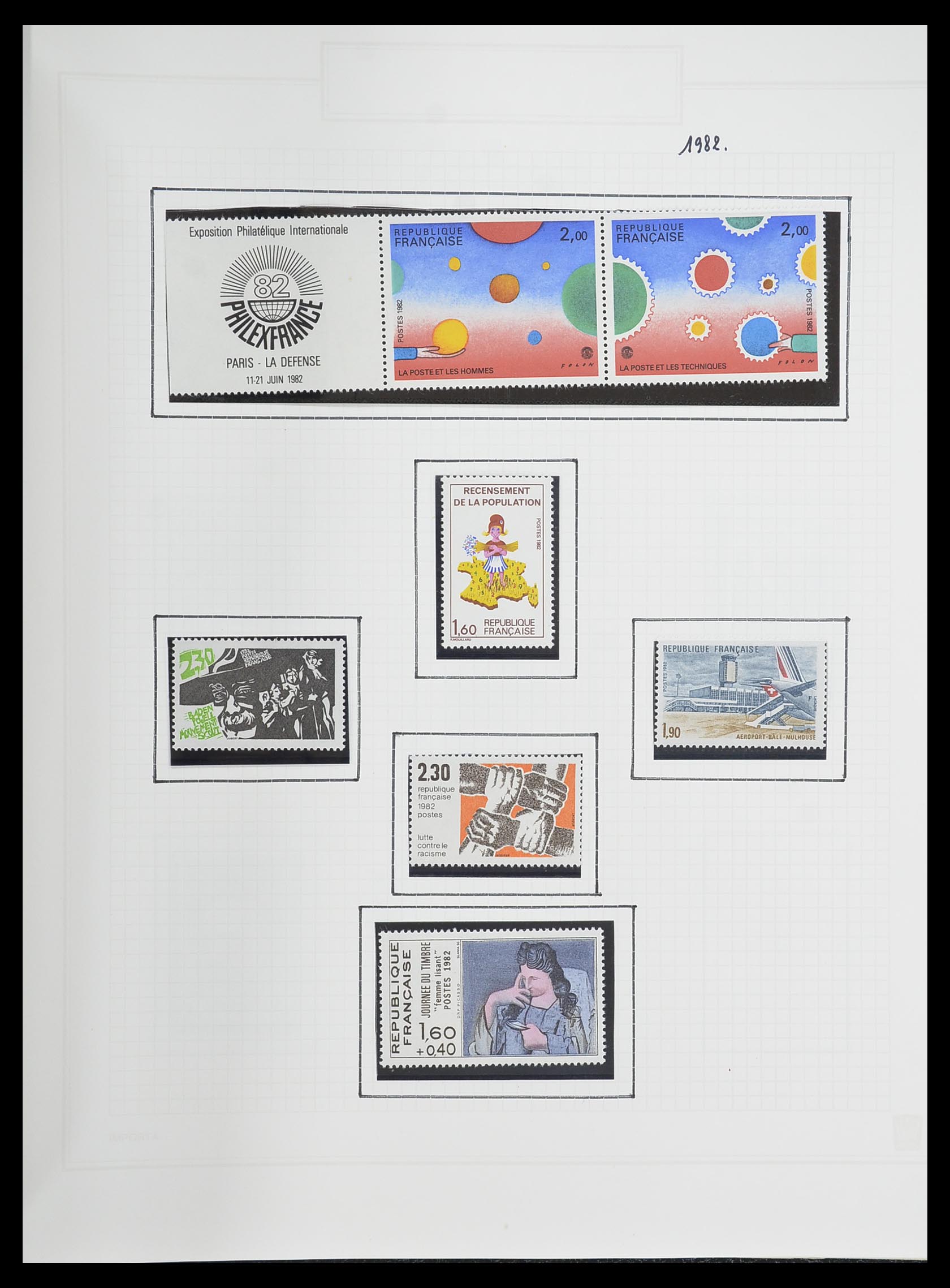 33869 201 - Postzegelverzameling 33869 Frankrijk 1900-1983.