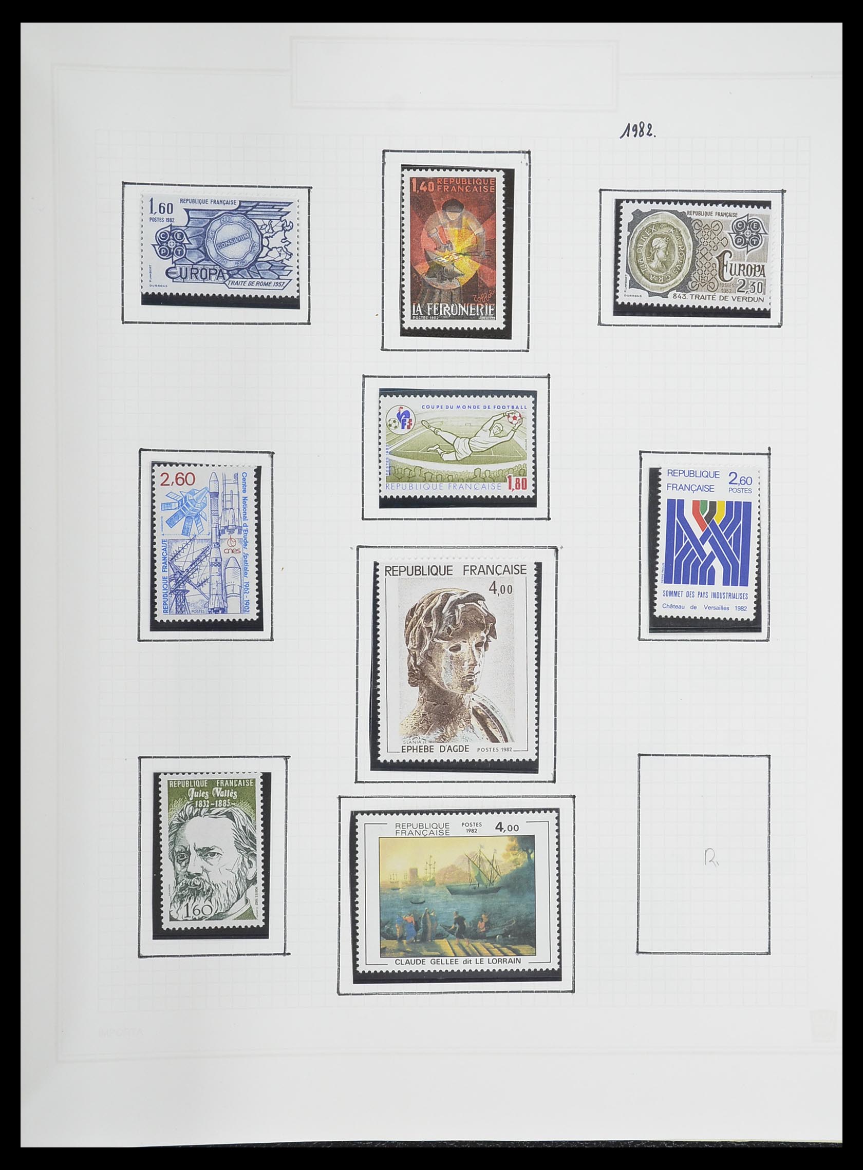 33869 202 - Postzegelverzameling 33869 Frankrijk 1900-1983.