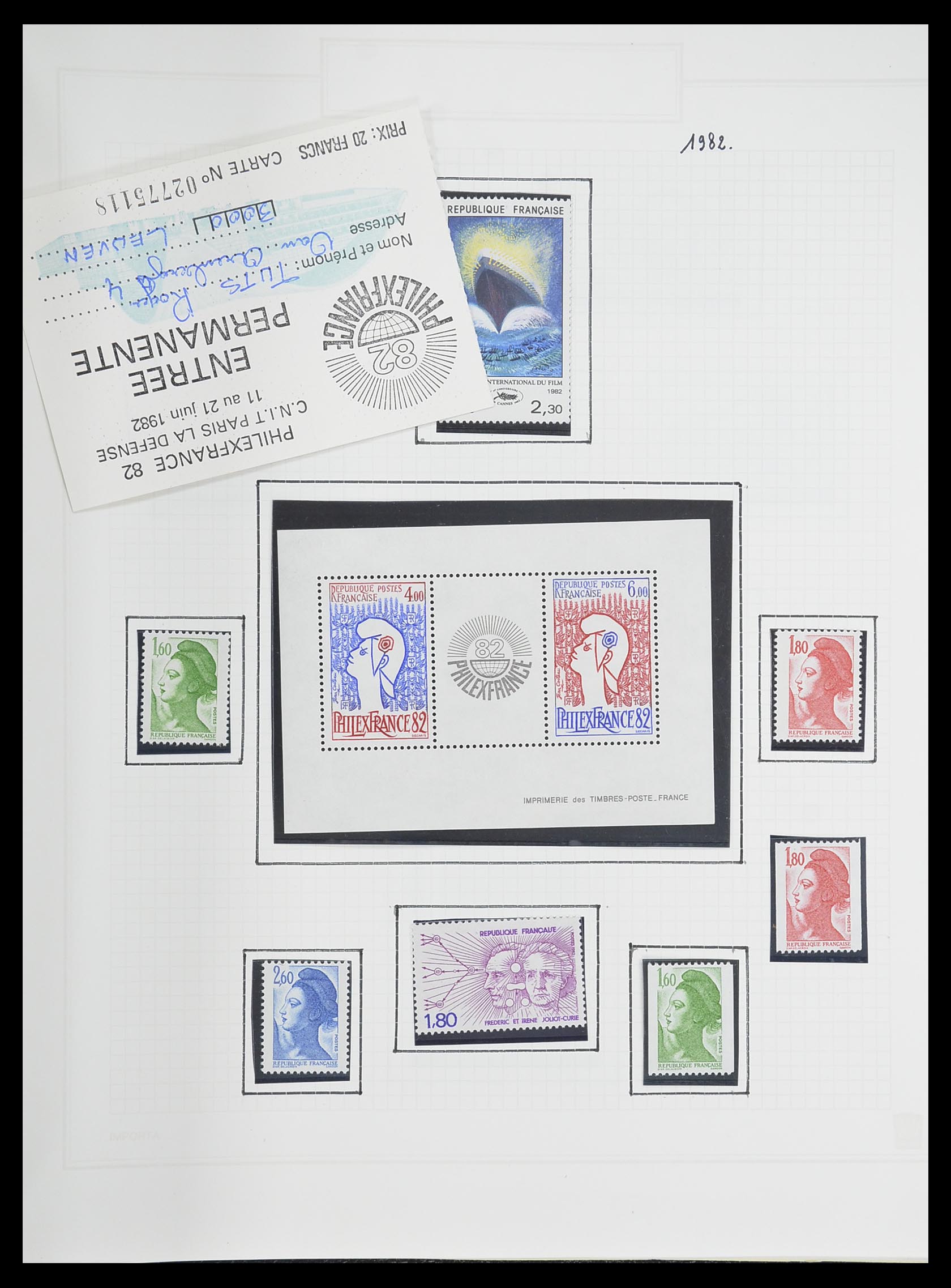 33869 203 - Postzegelverzameling 33869 Frankrijk 1900-1983.