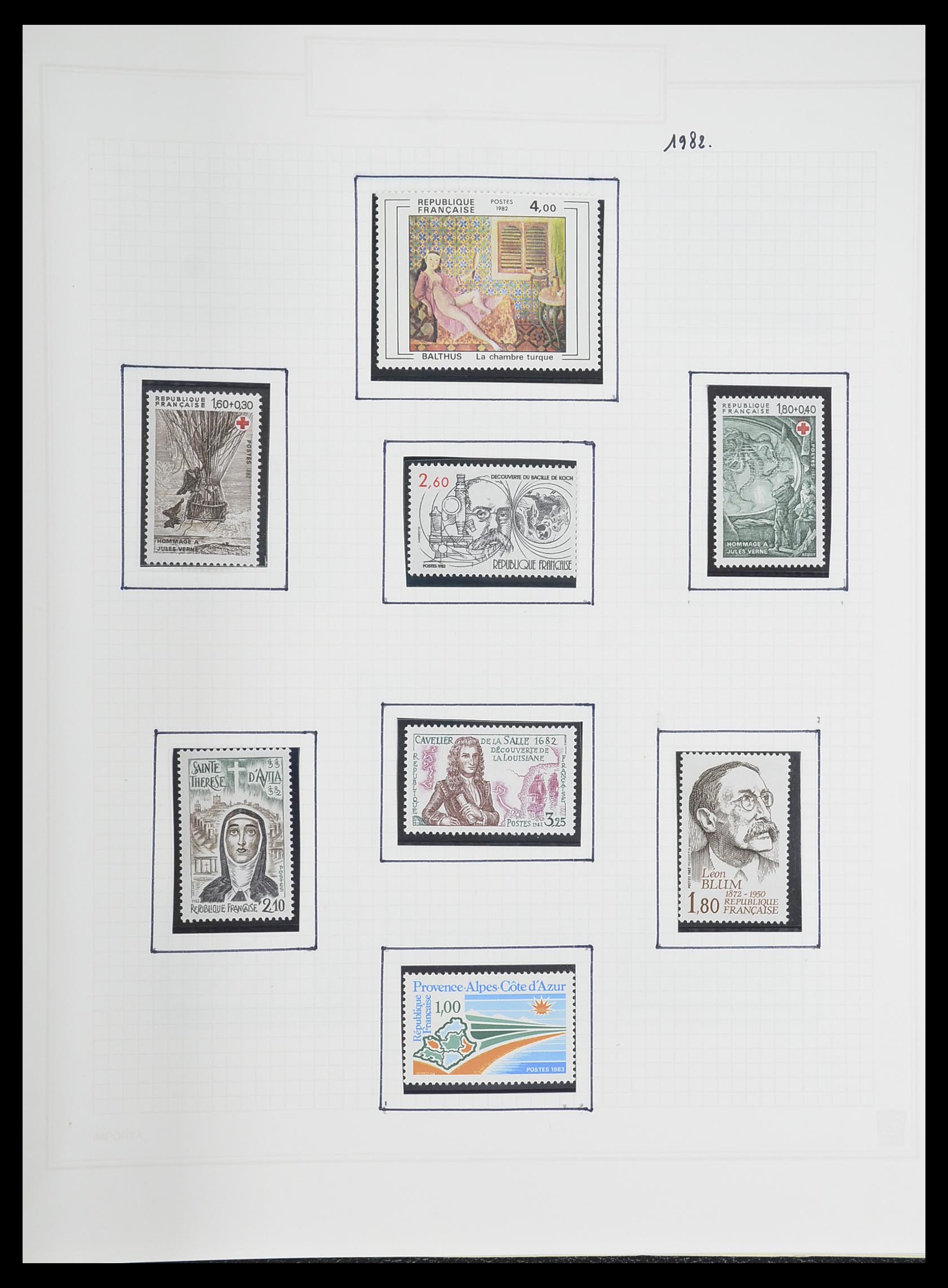 33869 206 - Postzegelverzameling 33869 Frankrijk 1900-1983.