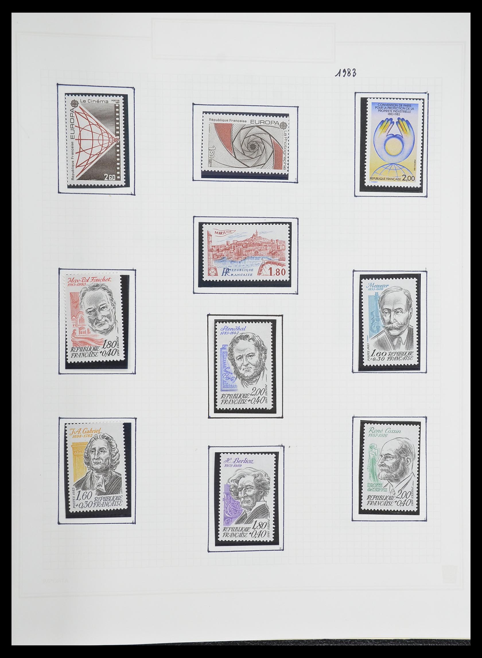 33869 209 - Postzegelverzameling 33869 Frankrijk 1900-1983.
