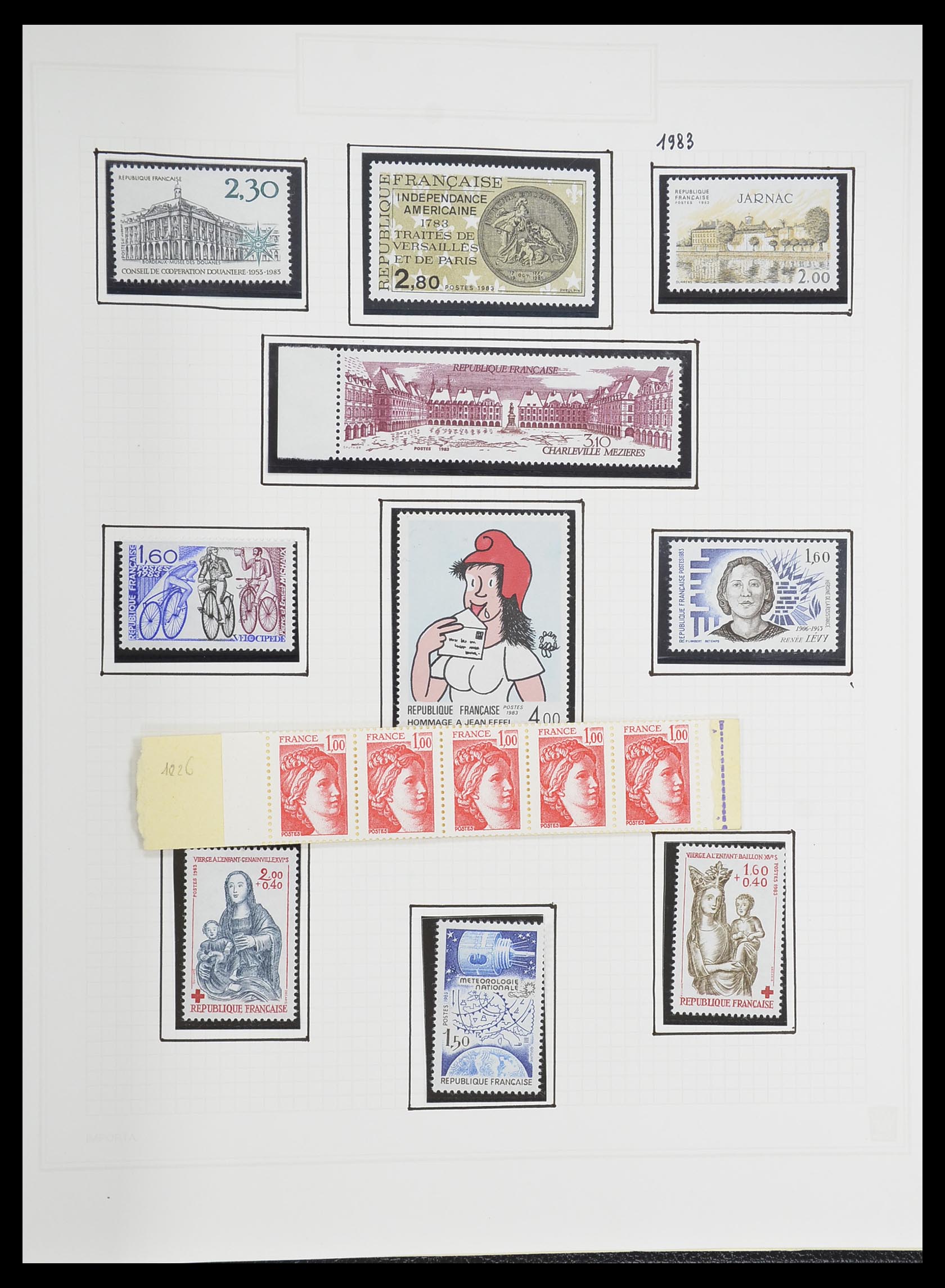 33869 210 - Postzegelverzameling 33869 Frankrijk 1900-1983.