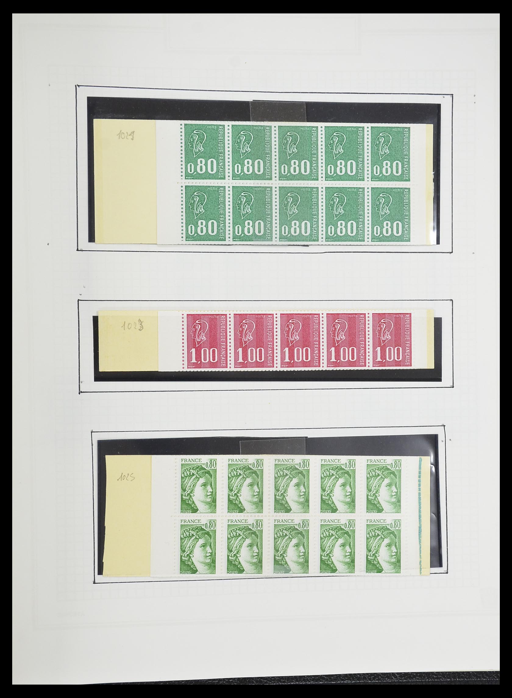 33869 211 - Postzegelverzameling 33869 Frankrijk 1900-1983.
