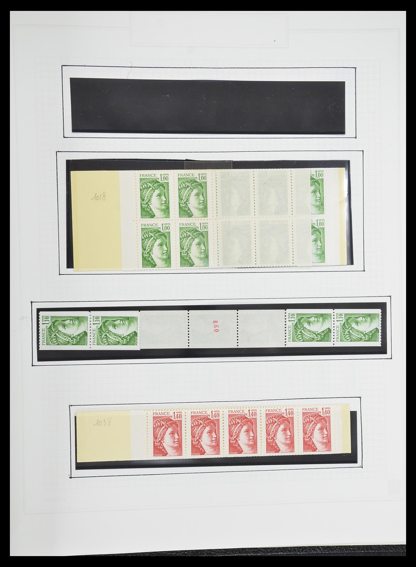 33869 212 - Postzegelverzameling 33869 Frankrijk 1900-1983.