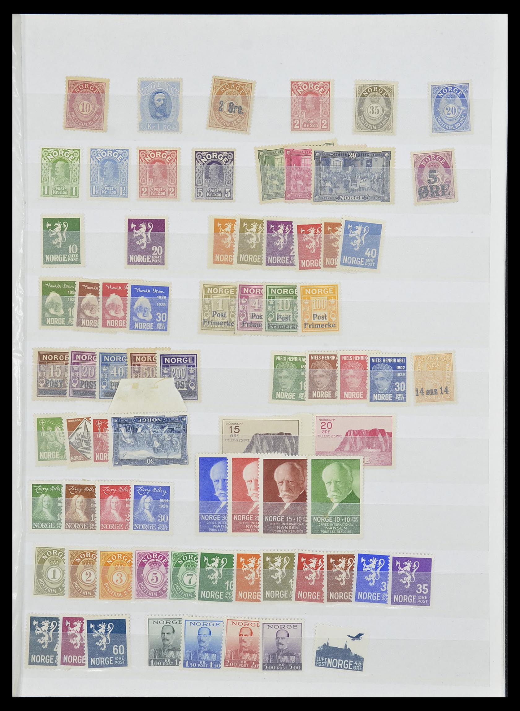 33872 001 - Postzegelverzameling 33872 Noorwegen 1878-1995.