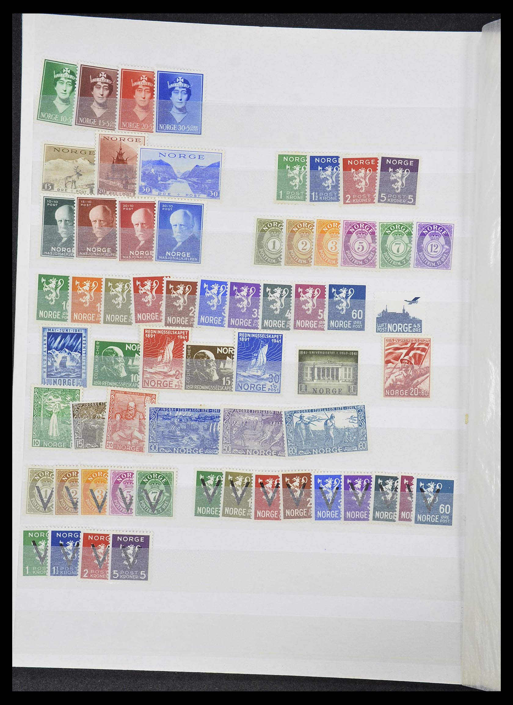 33872 003 - Postzegelverzameling 33872 Noorwegen 1878-1995.