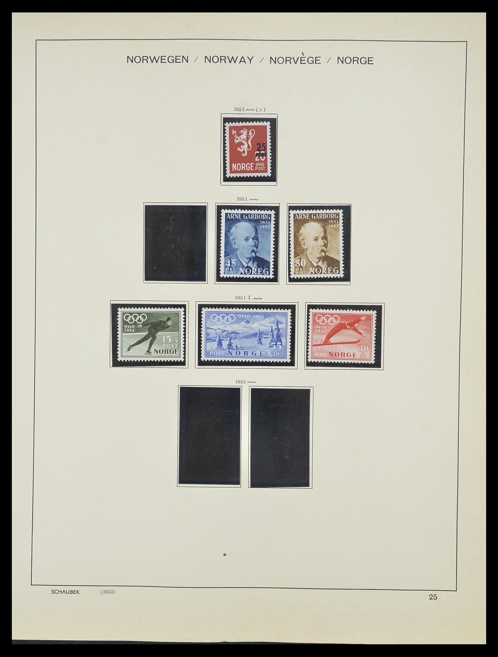 33872 009 - Postzegelverzameling 33872 Noorwegen 1878-1995.