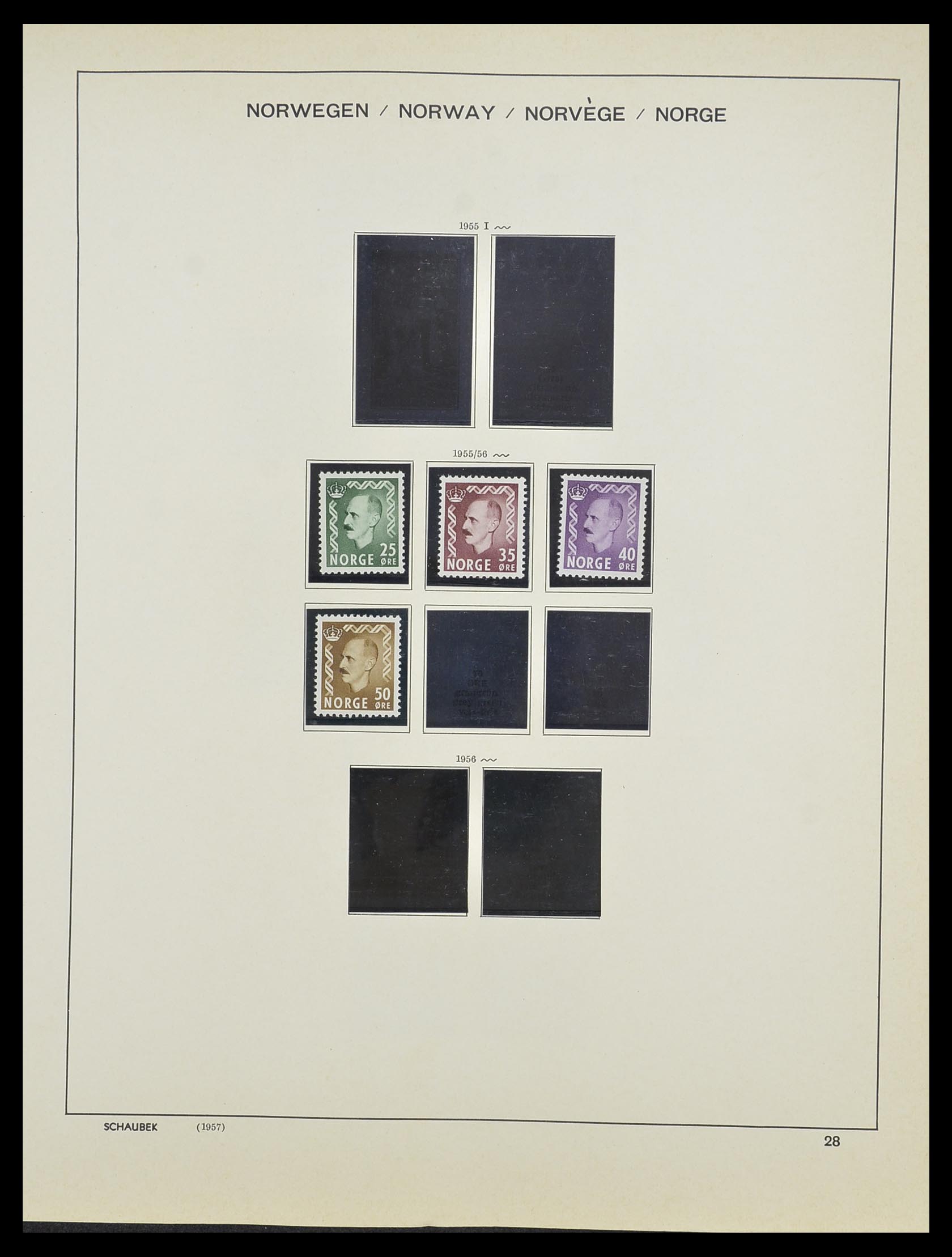 33872 011 - Postzegelverzameling 33872 Noorwegen 1878-1995.