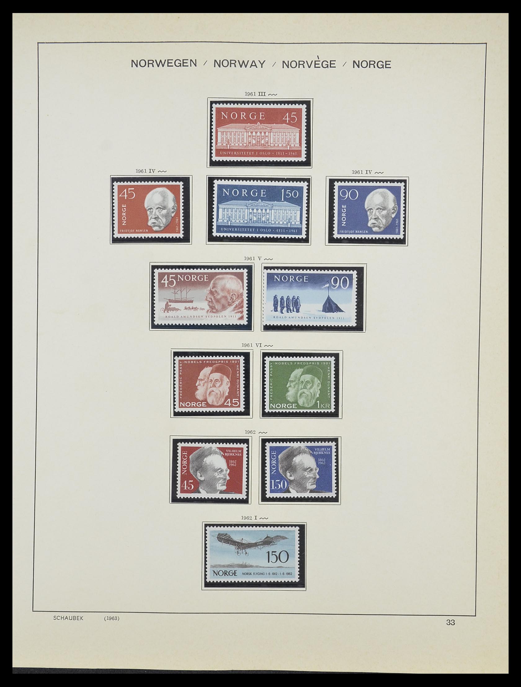 33872 015 - Postzegelverzameling 33872 Noorwegen 1878-1995.
