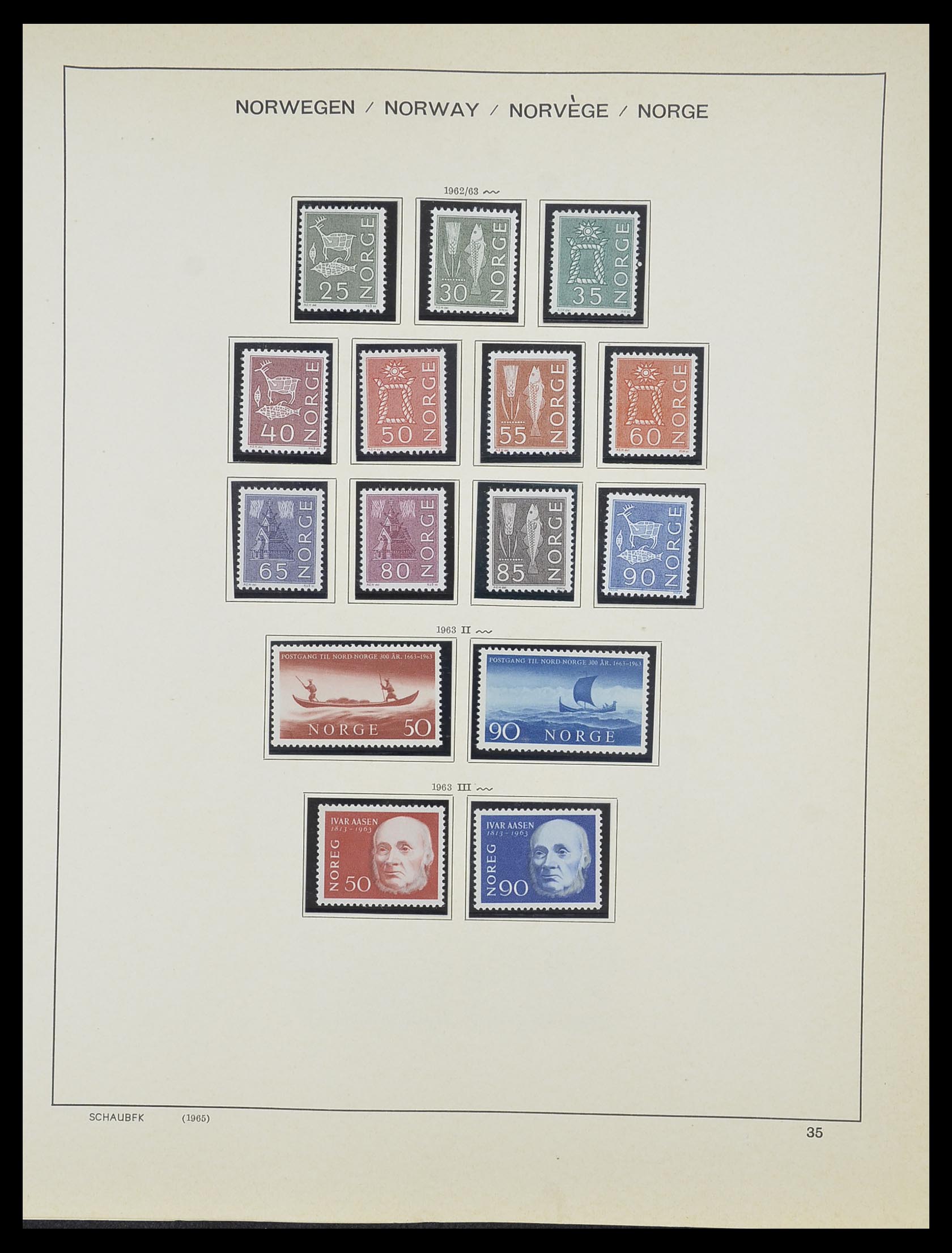 33872 017 - Postzegelverzameling 33872 Noorwegen 1878-1995.