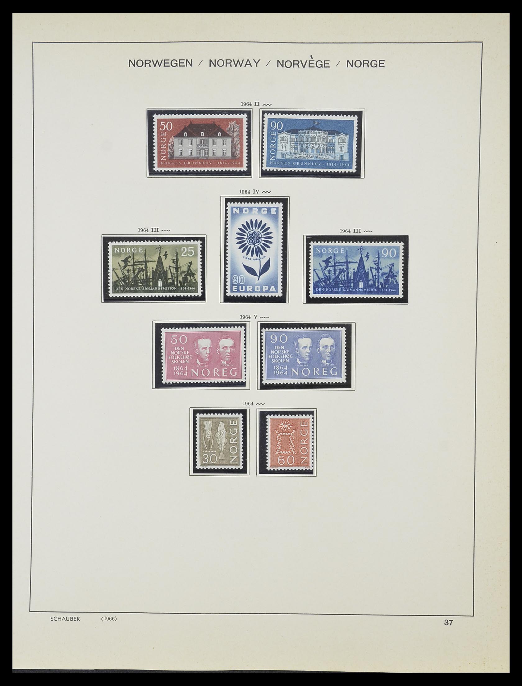 33872 019 - Postzegelverzameling 33872 Noorwegen 1878-1995.